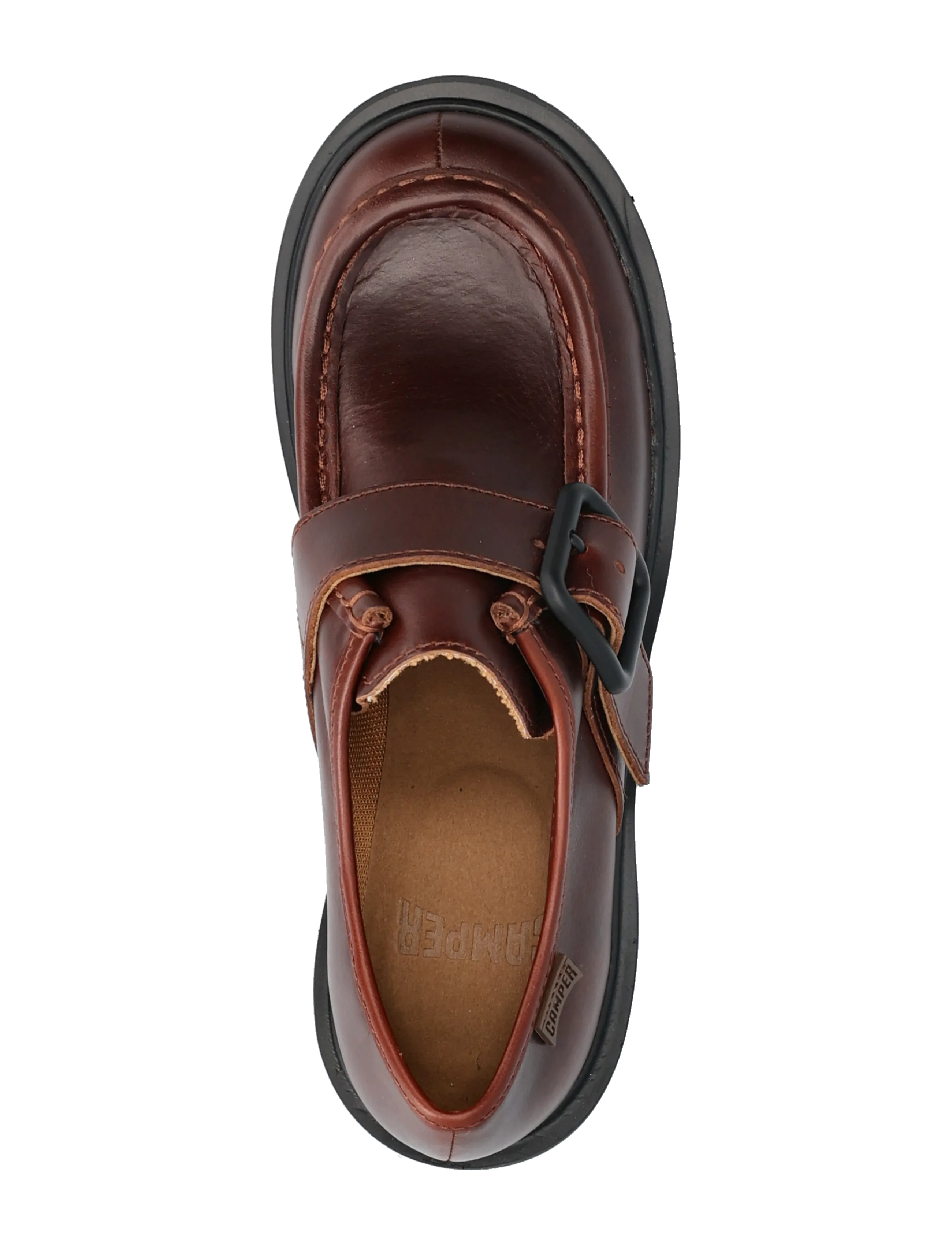 Camper - Milah - mokasiner med hæl - medium brown - 3