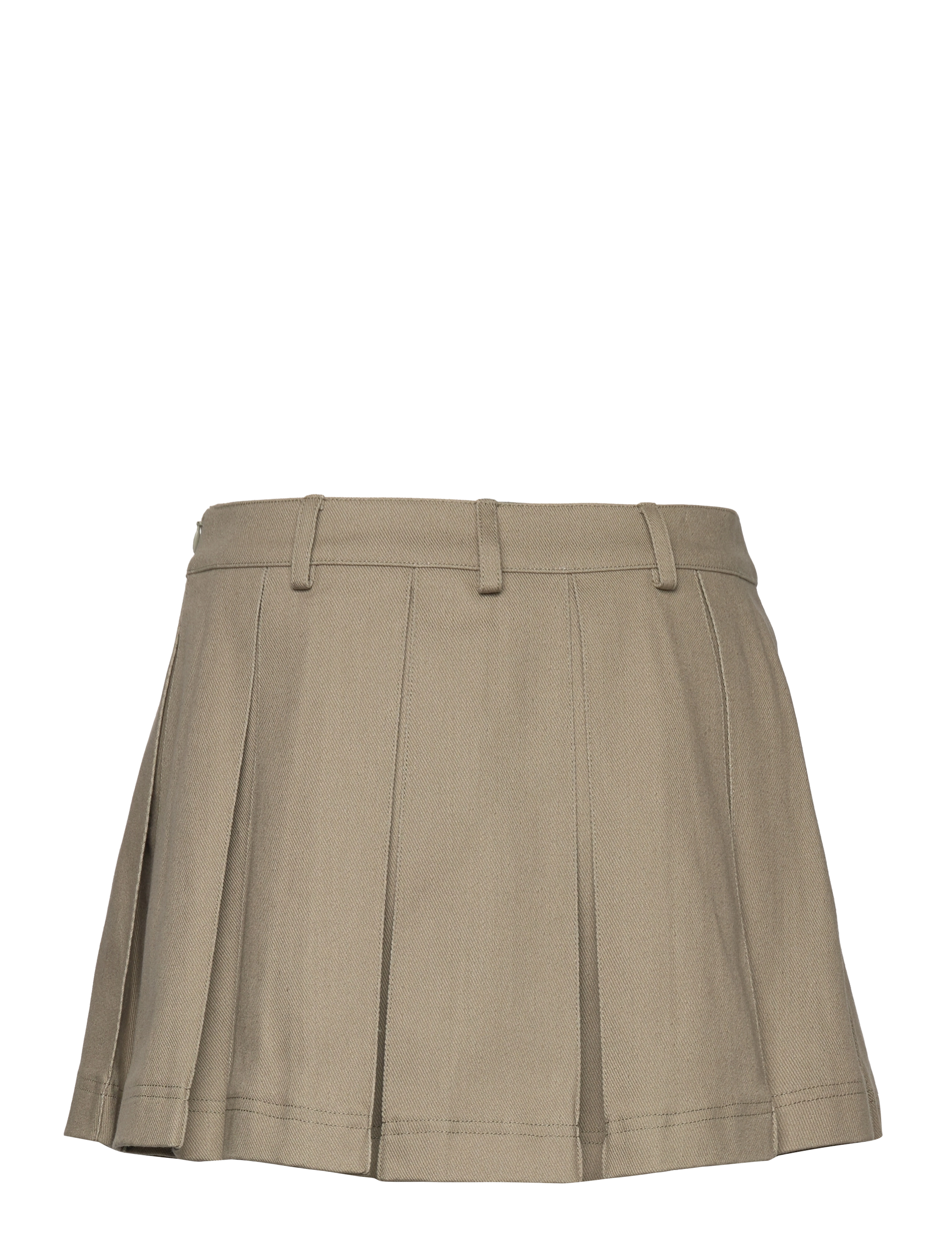 Cannari Concept - Mini Pleat Skirt - plisserede nederdele - vetiver - 1