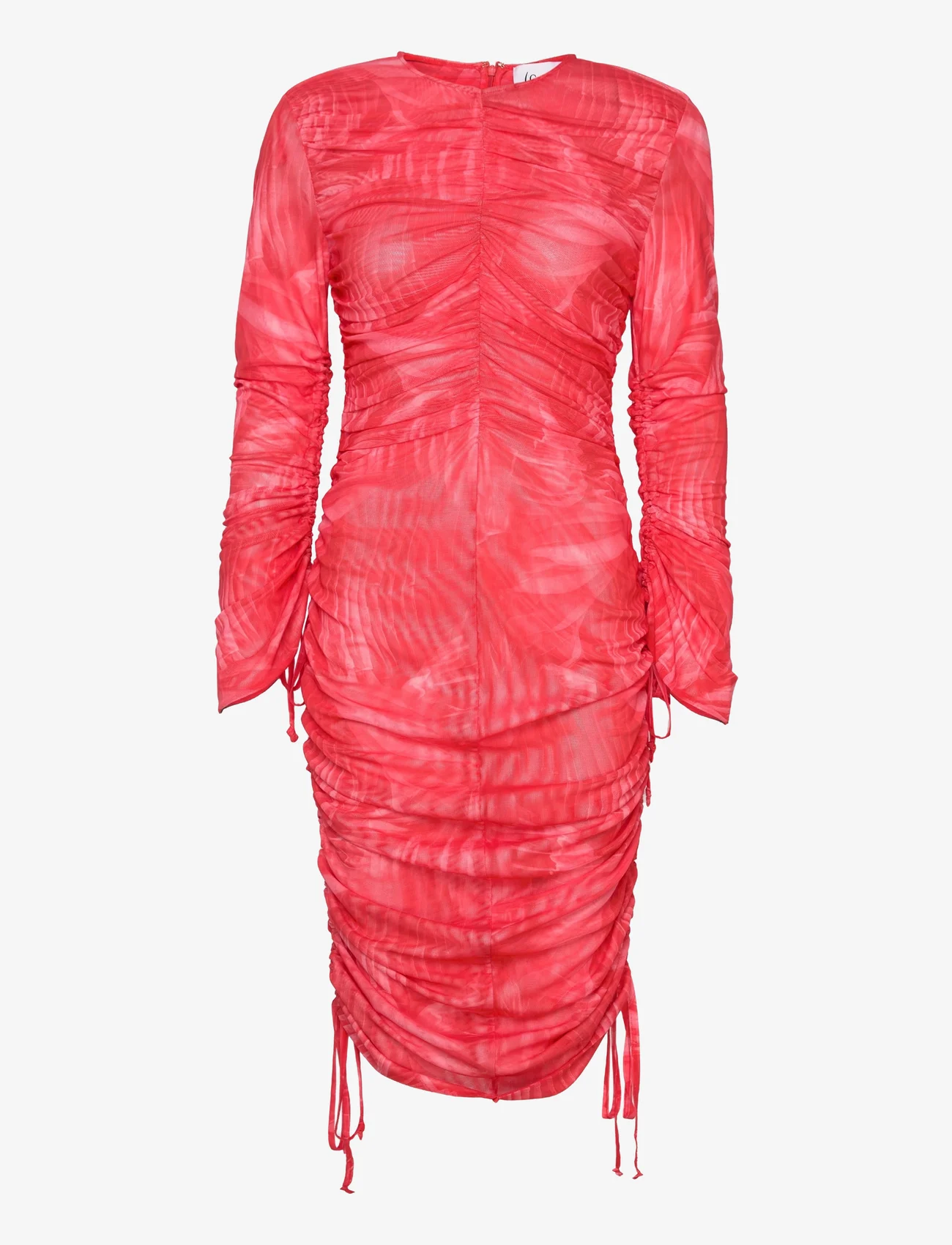 Cannari Concept - Ls Dress W. Ruffles - peoriided outlet-hindadega - true red - 0