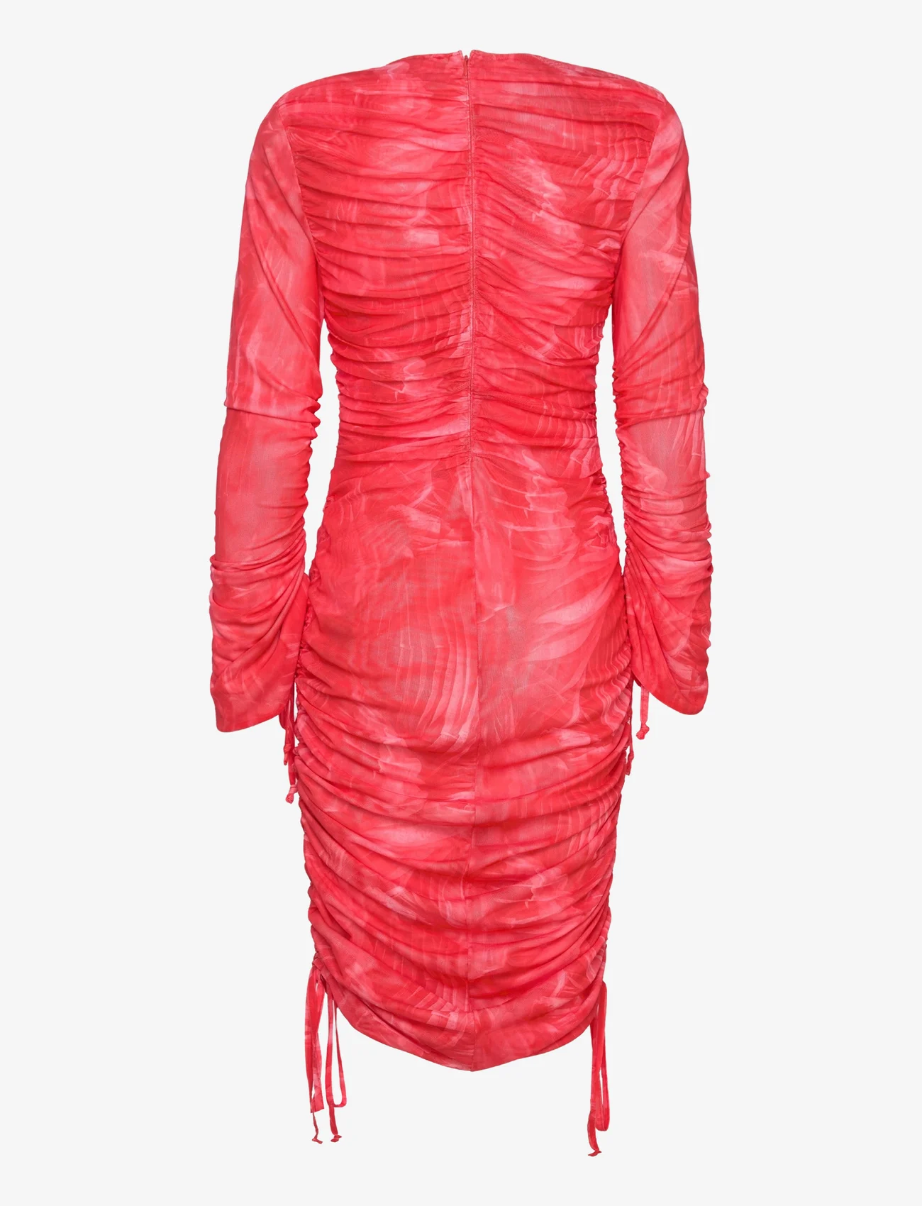 Cannari Concept - Ls Dress W. Ruffles - peoriided outlet-hindadega - true red - 1