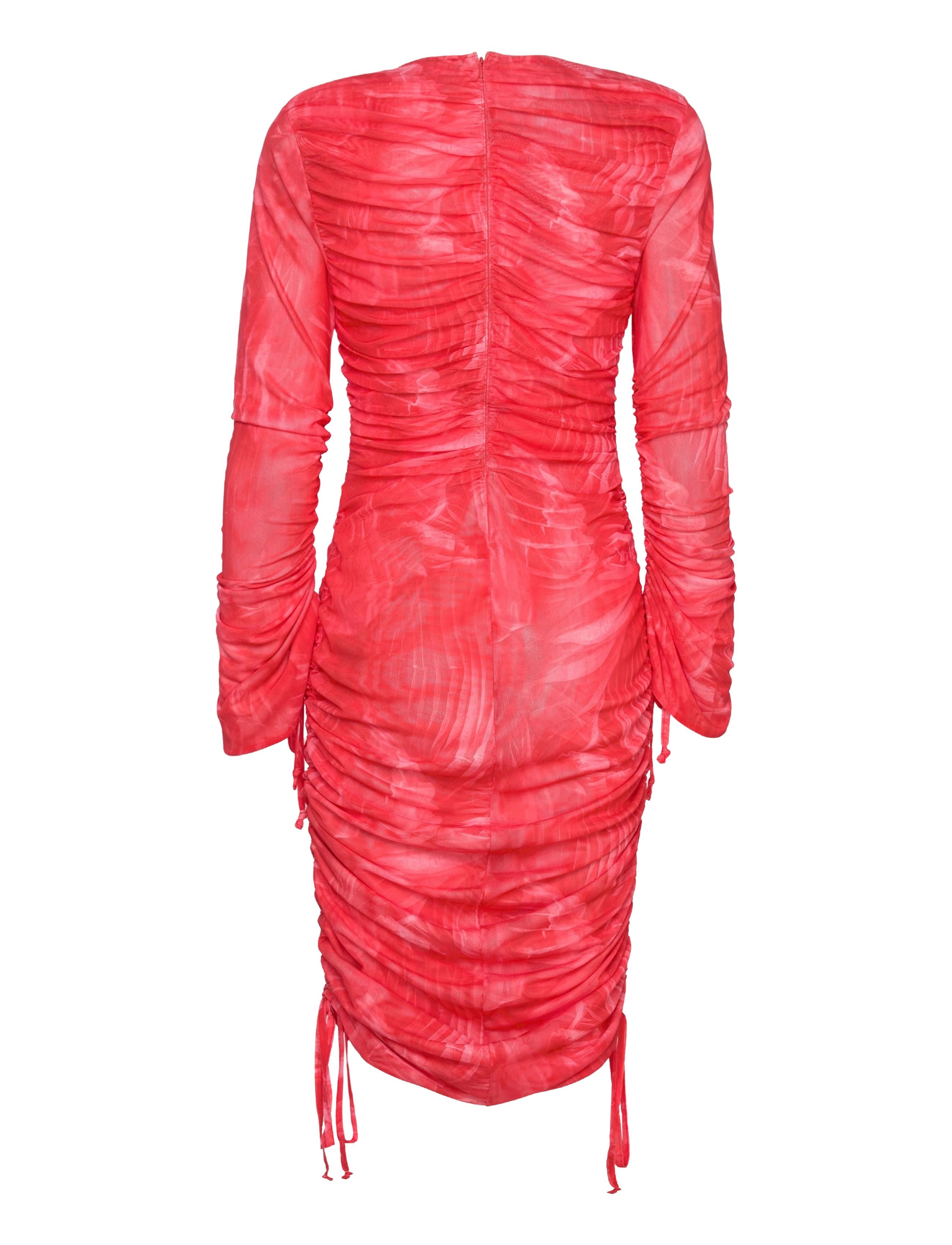 Cannari Concept - Ls Dress W. Ruffles - stramme kjoler - true red - 1