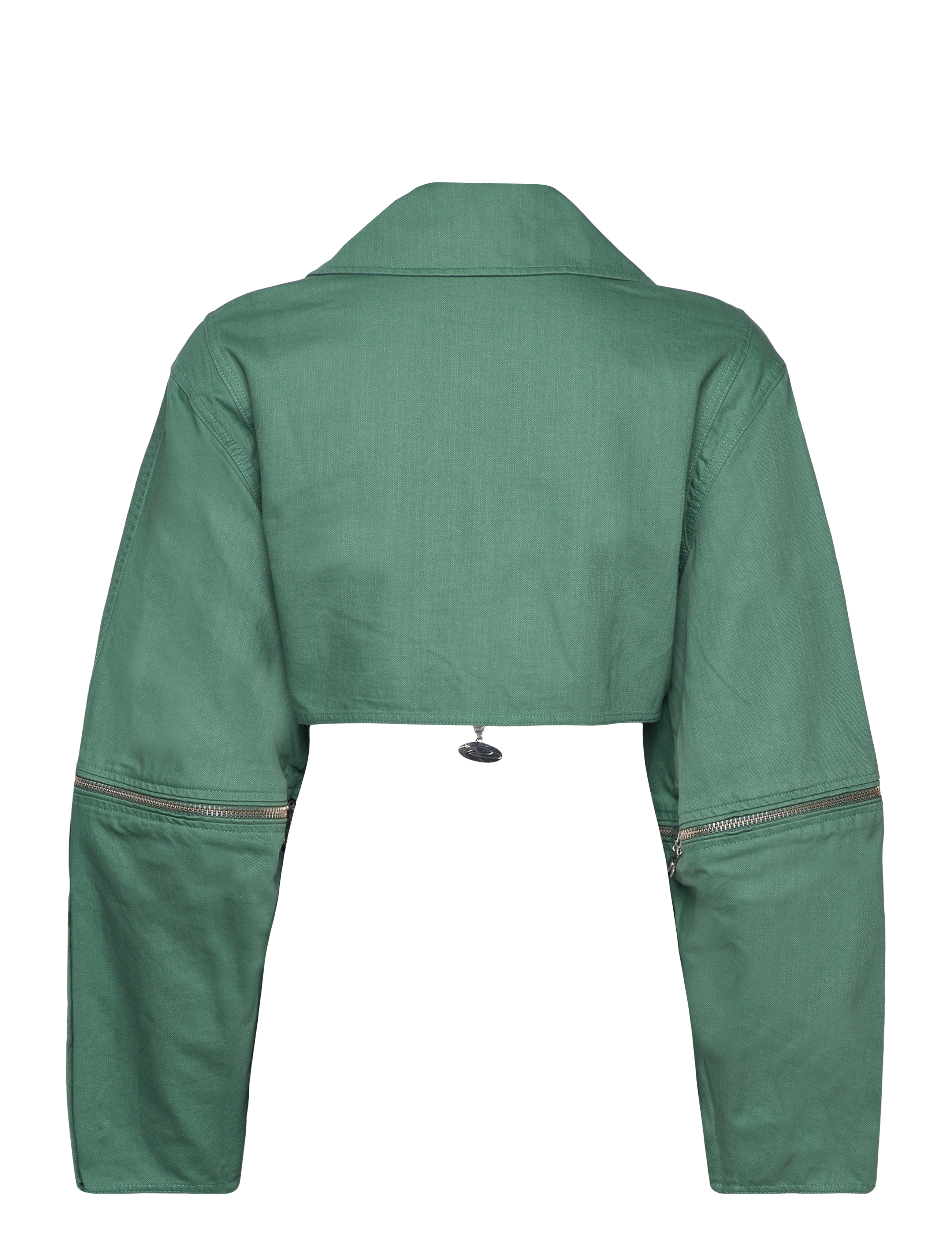 Cannari Concept - Washed Twill Crop Jacket - frühlingsjacken - green spruce - 1