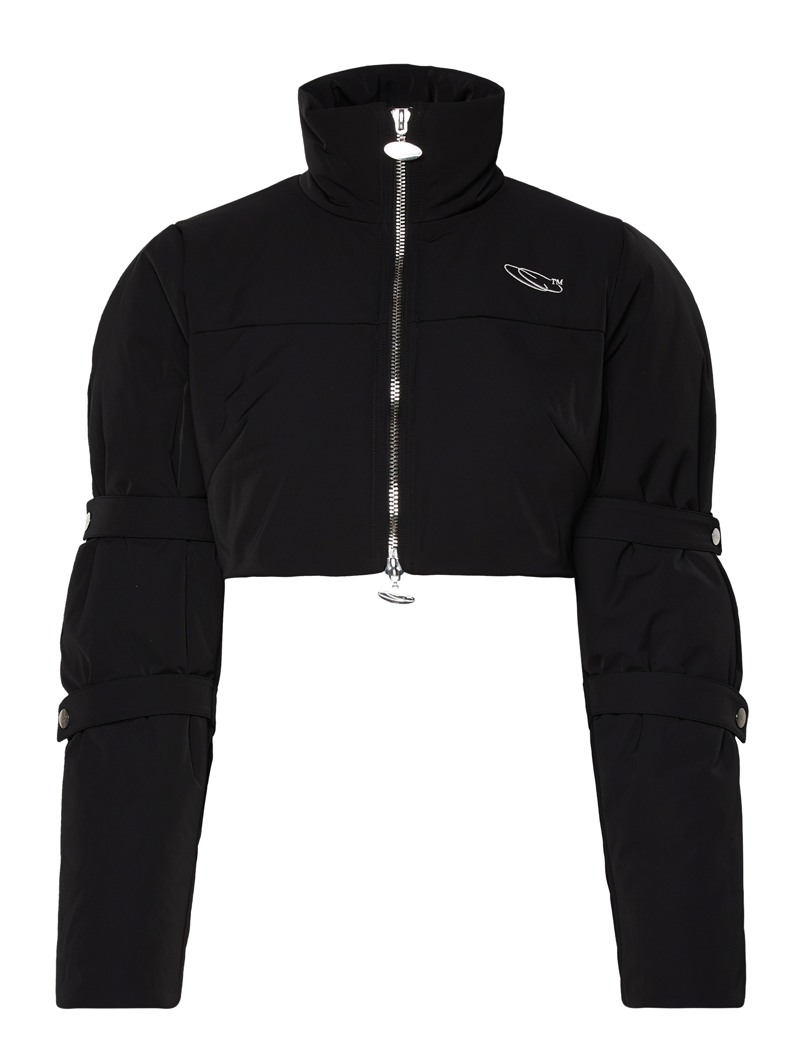 CANNARI CONCEPT Cropped Puffer Jacke Schwarz - 38 - Damen