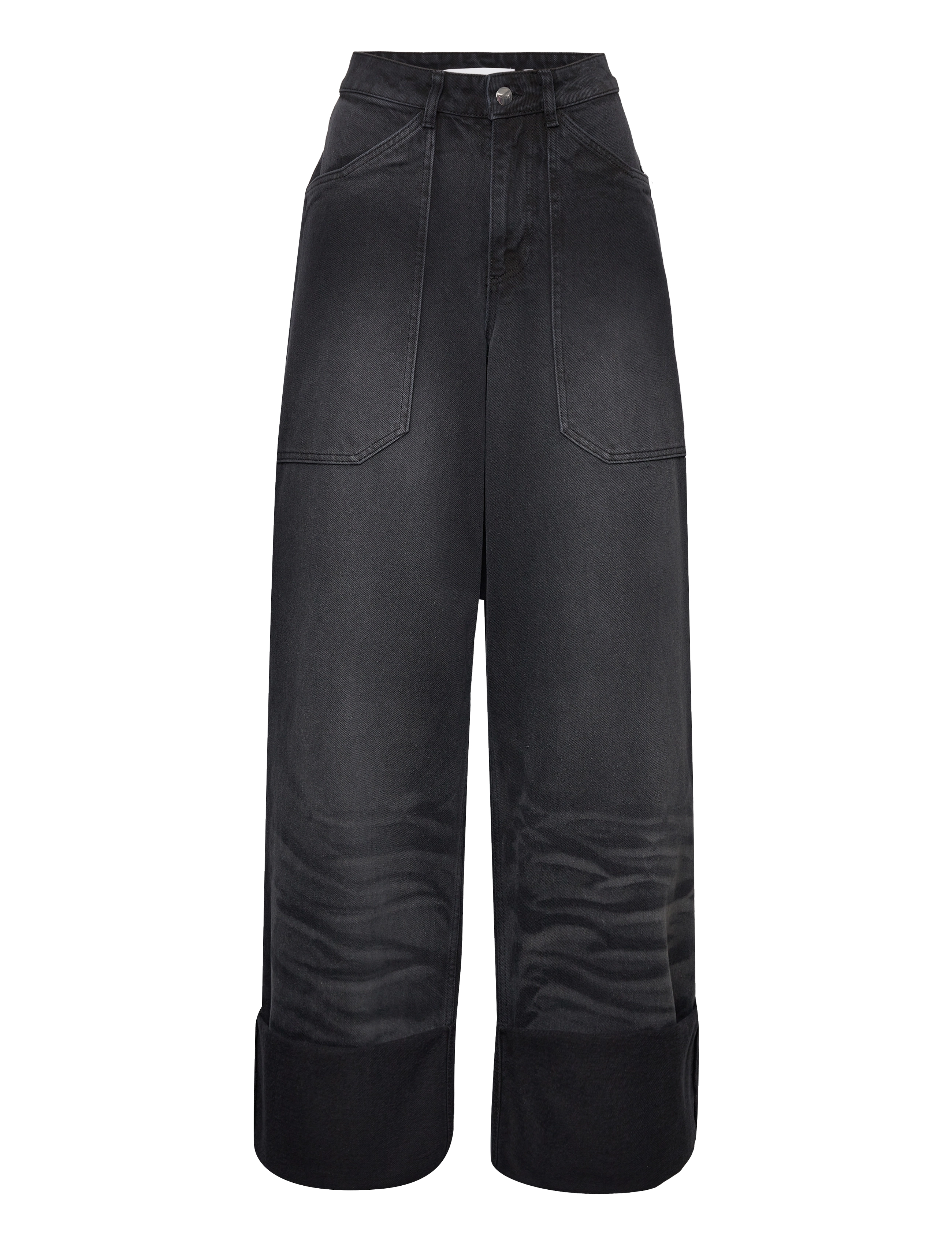 CANNARI CONCEPT Schwarz Wash Loose Jeans Schwarz - 36 - Damen