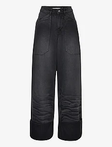 Black Wash Loose Jeans, Cannari Concept