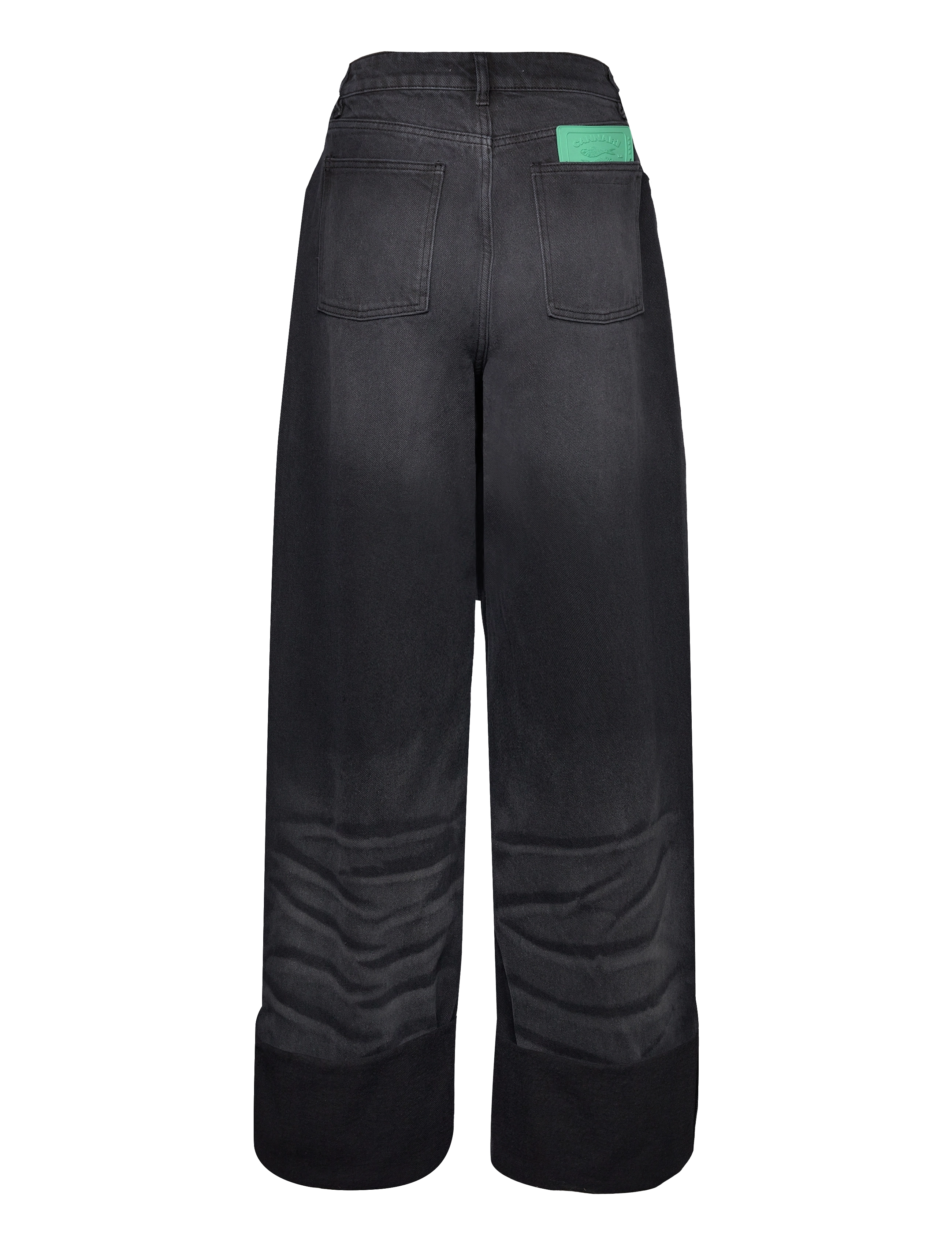 Cannari Concept - Black Wash Loose Jeans - brede jeans - forged iron - 1