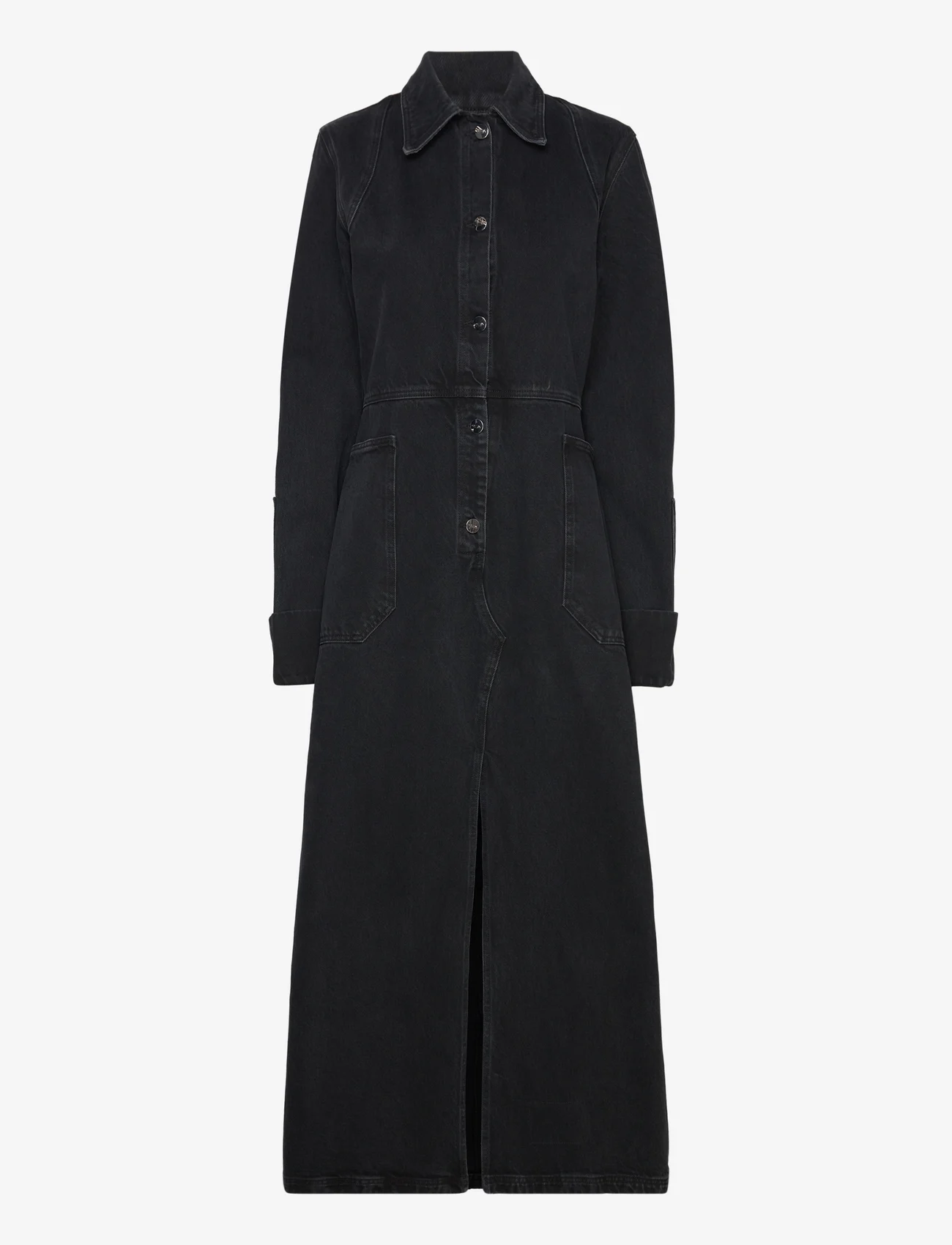 Cannari Concept - Black Wash Boiler Dress - maxi dresses - forged iron - 0