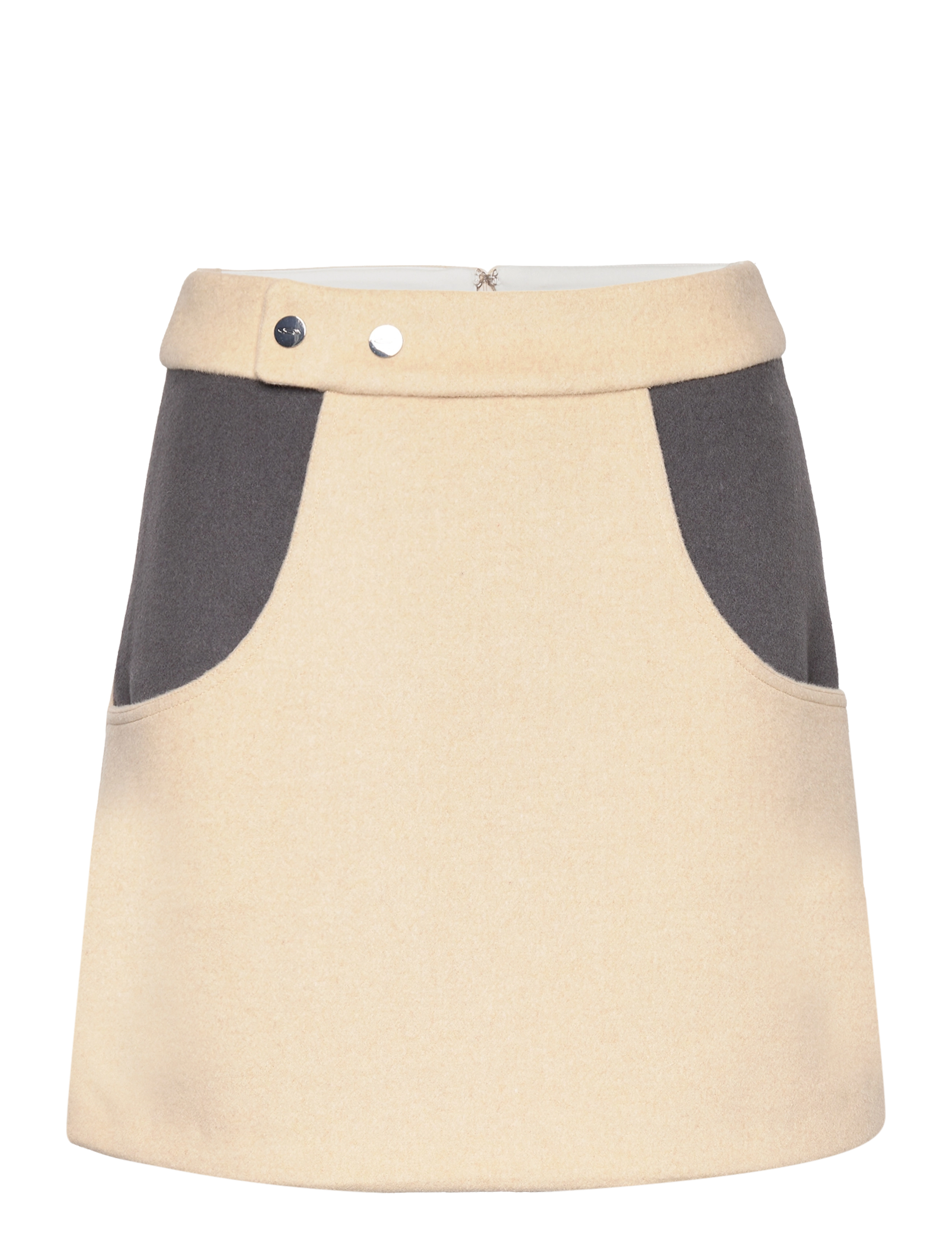 CANNARI CONCEPT Mini Rock With Snaps Beige - 36 - Damen