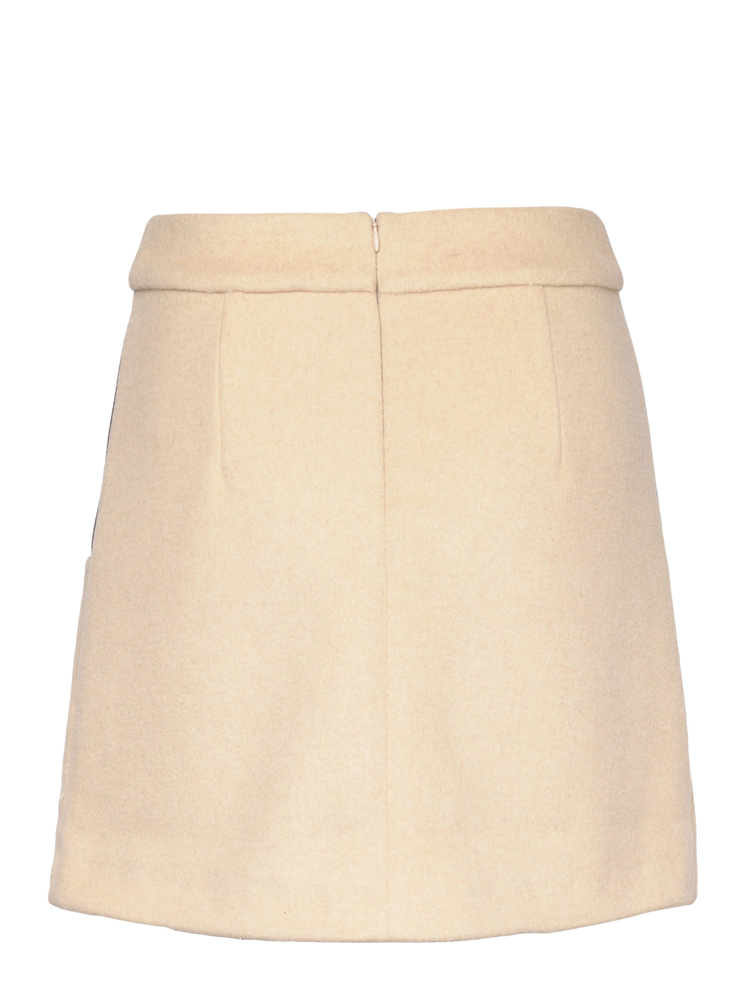 Cannari Concept - Mini Skirt With Snaps - short skirts - brown rice - 1