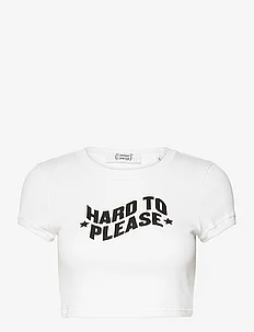 Rib Cropped T-Shirt, Cannari Concept