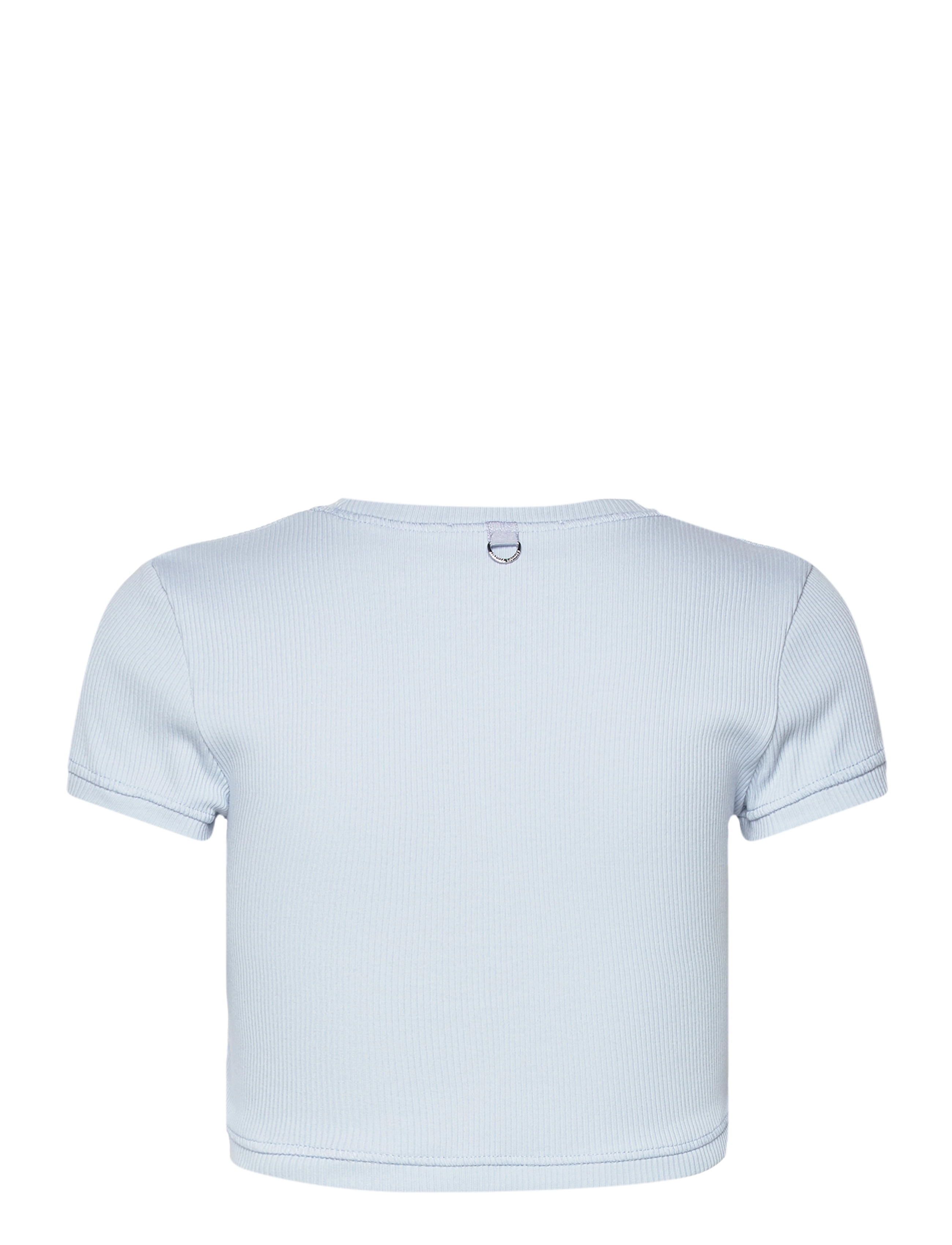 Cannari Concept - Rib Cropped T-Shirt - hauts courts - cashmere blue - 1