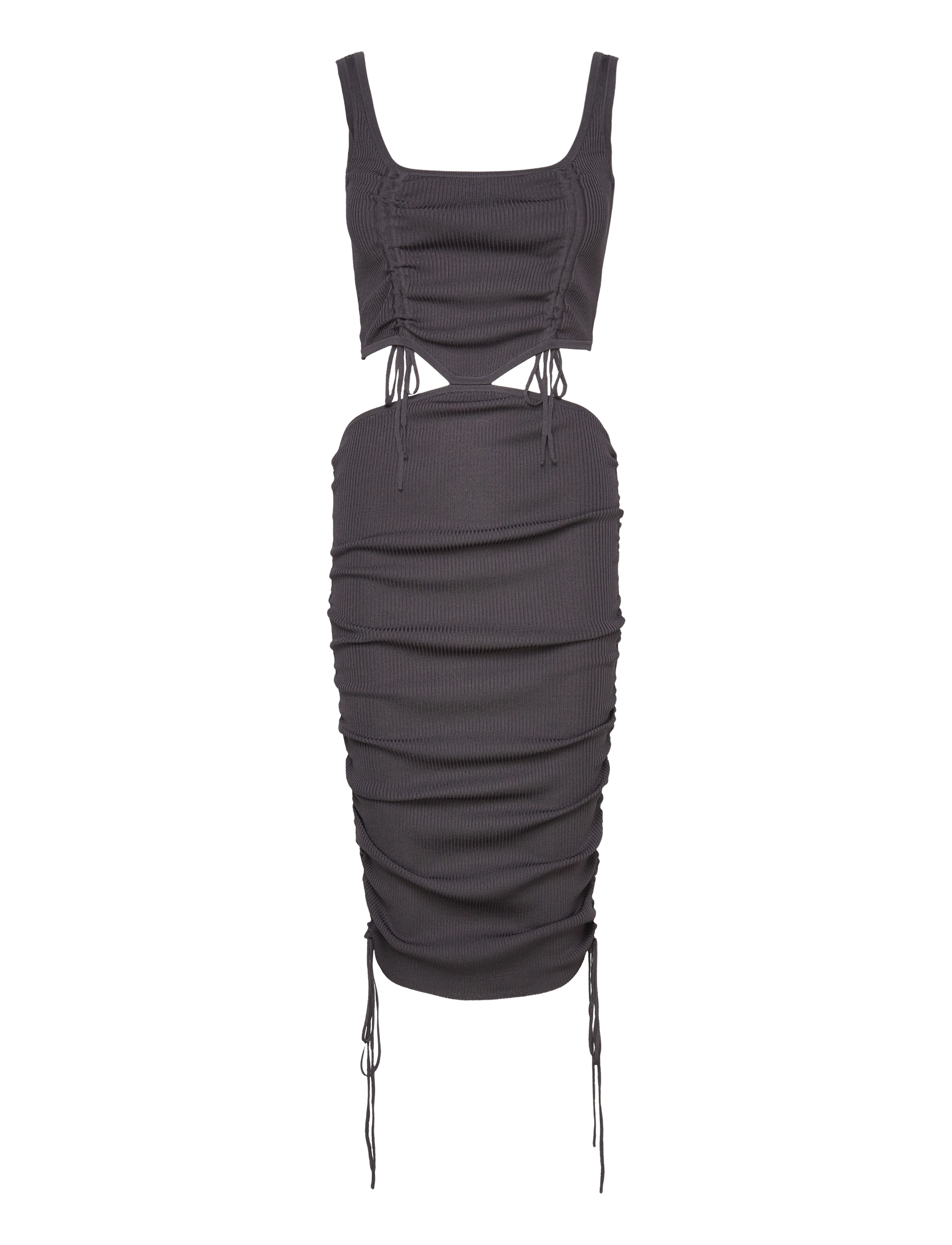 CANNARI CONCEPT Long Knit Kleid Schwarz - 42 - Damen
