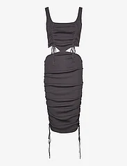 Cannari Concept - Long Knit Dress - vakarėlių drabužiai išparduotuvių kainomis - asphalt - 0