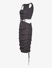 Cannari Concept - Long Knit Dress - vakarėlių drabužiai išparduotuvių kainomis - asphalt - 2