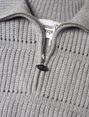 Cannari Concept - Merino Knit with Zipper - džemperiai - arctic ice - 2