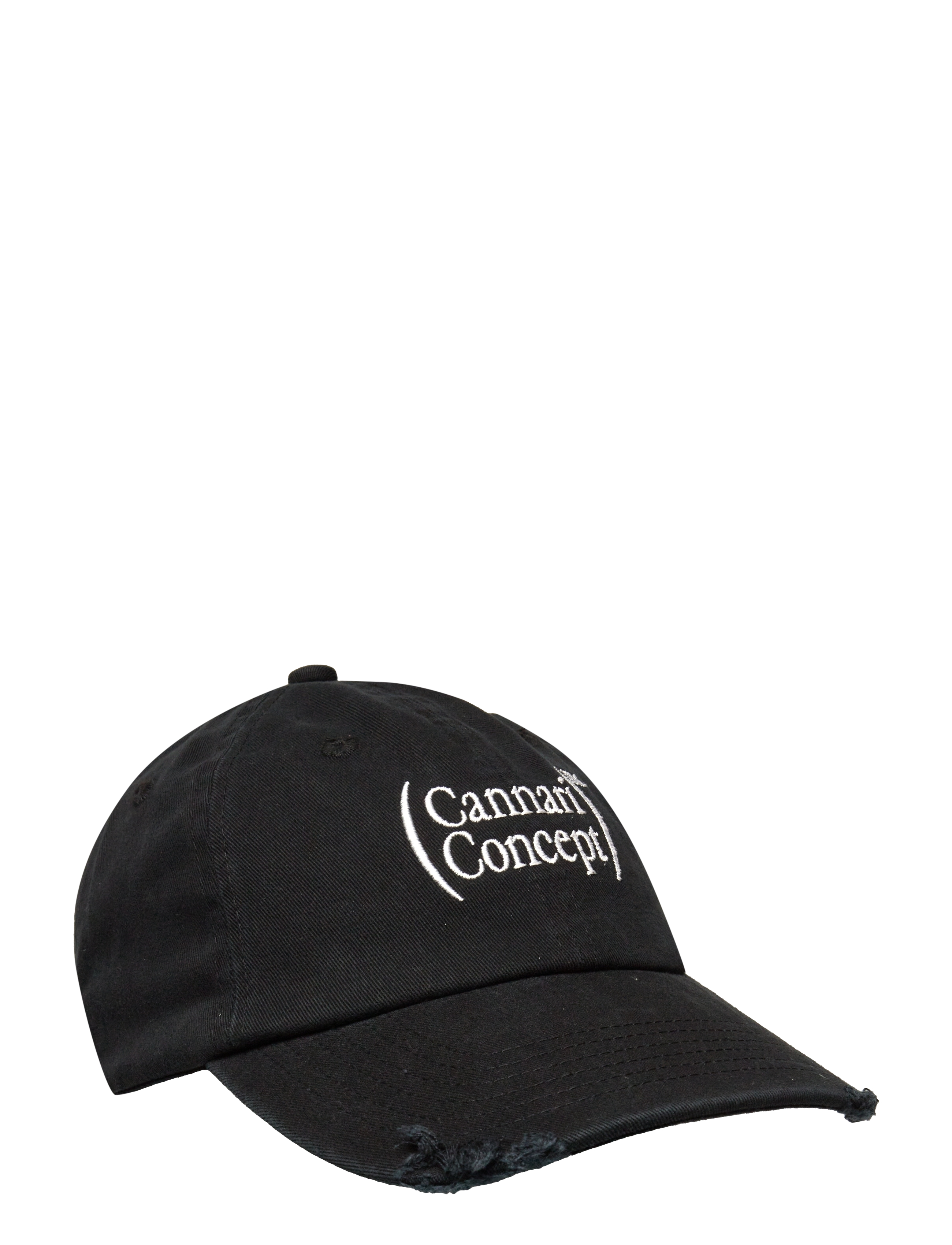 CANNARI CONCEPT Cc Logo Basecap W. Distress Schwarz - One Size - Damen