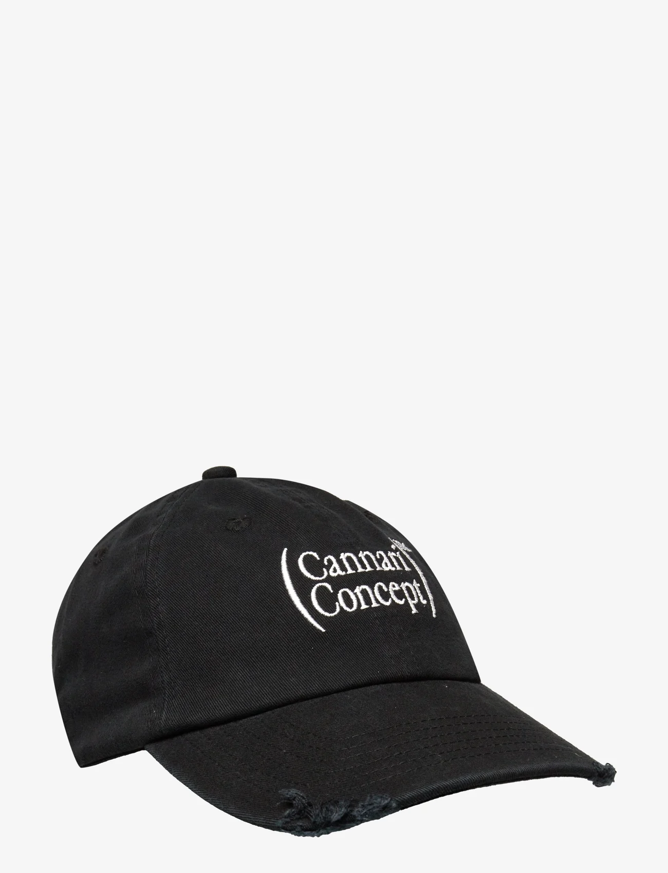 Cannari Concept - Cc Logo Cap W. Distress - huer & kasketter - black - washed - 0