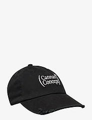 Cannari Concept - Cc Logo Cap W. Distress - cepures ar nagu - black - washed - 0