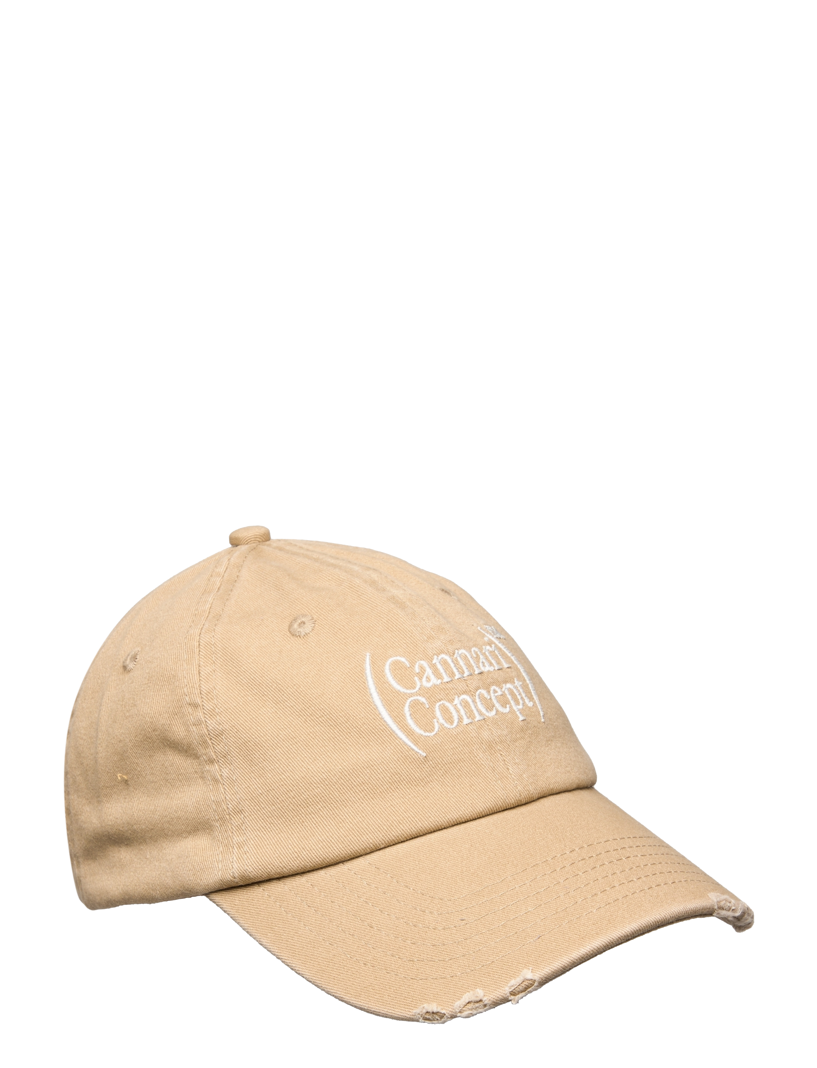 CANNARI CONCEPT Cc Logo Basecap W. Distress Beige - One Size - Damen