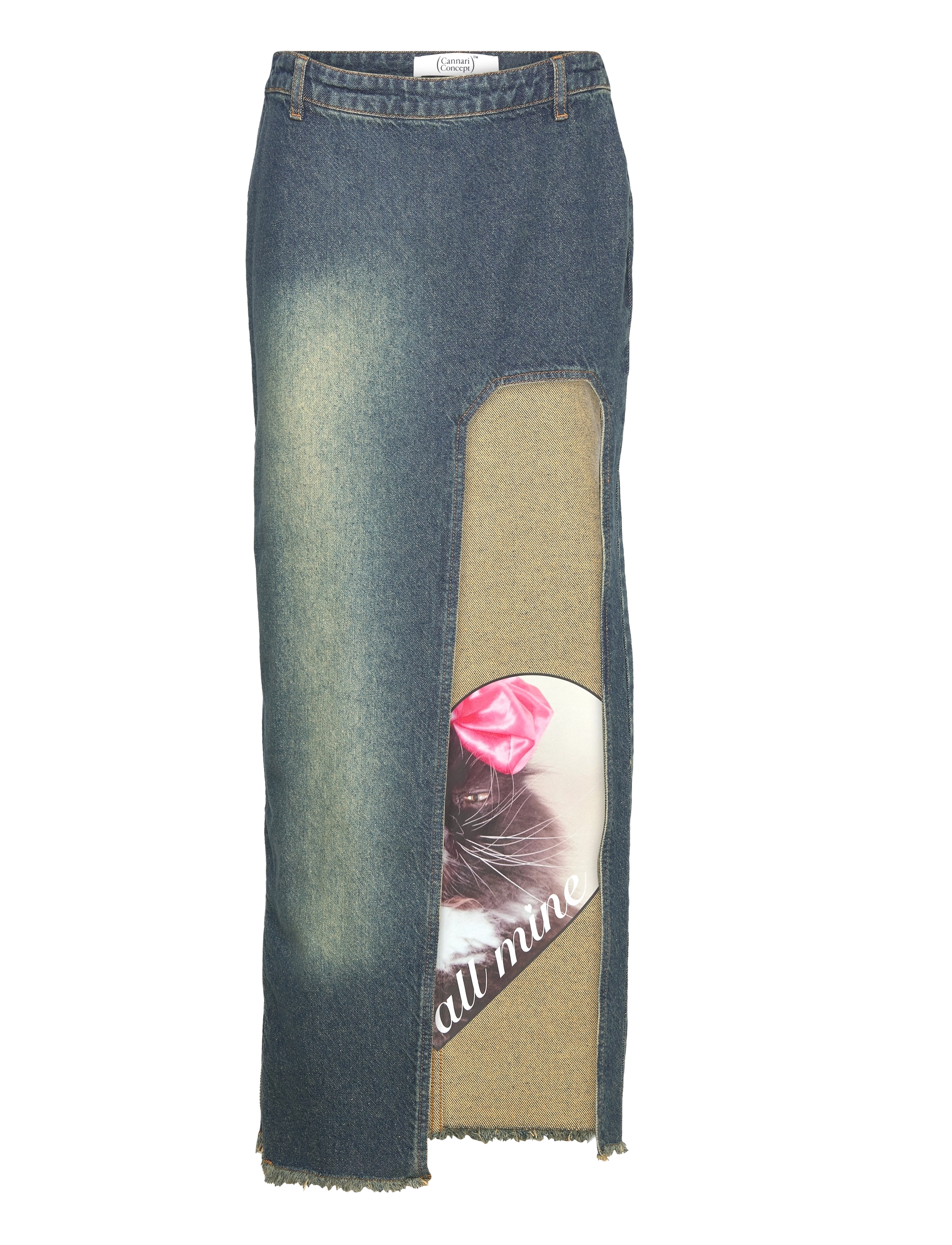 CANNARI CONCEPT Curved Slit Rock Blau - 34 - Damen