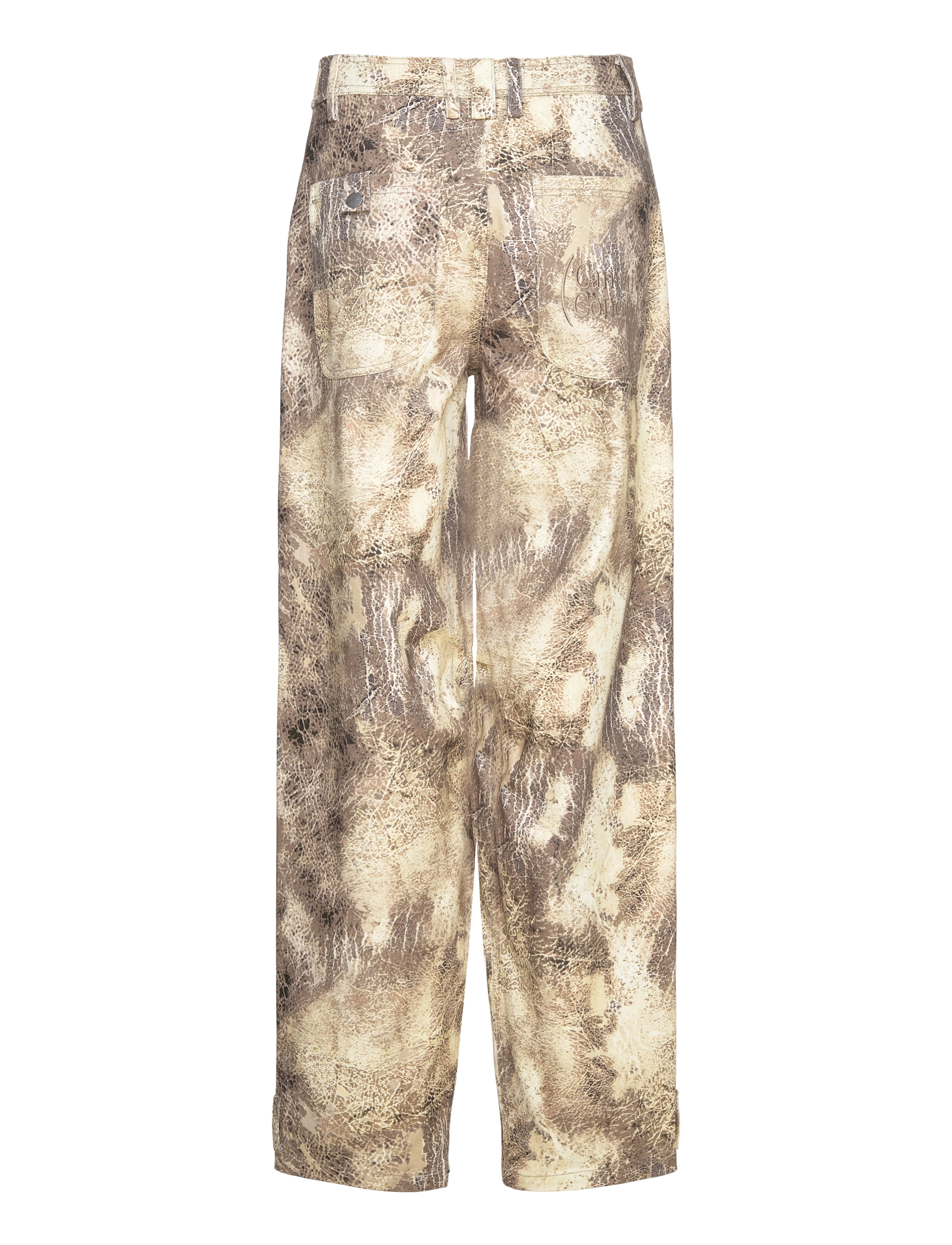 Cannari Concept - Big Pocket Pants - leveälahkeiset housut - kelp comb. - 1