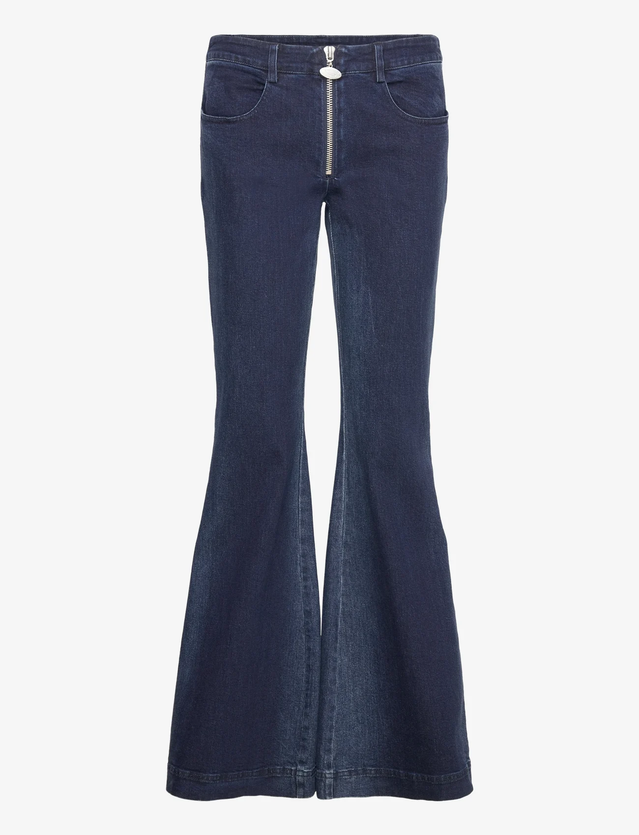 Cannari Concept - Low Waist Pant - utsvängda jeans - vintage indigo blue - 0