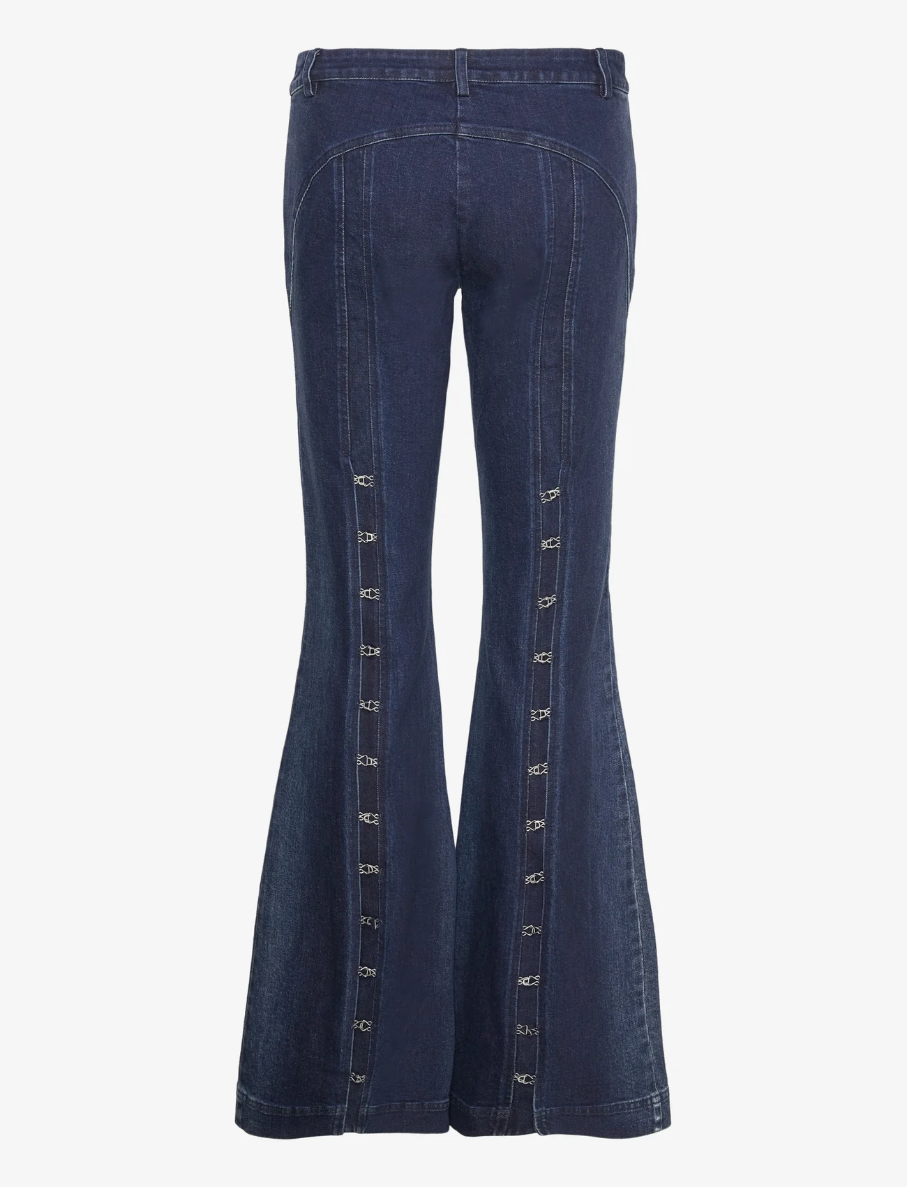 Cannari Concept - Low Waist Pant - utsvängda jeans - vintage indigo blue - 1