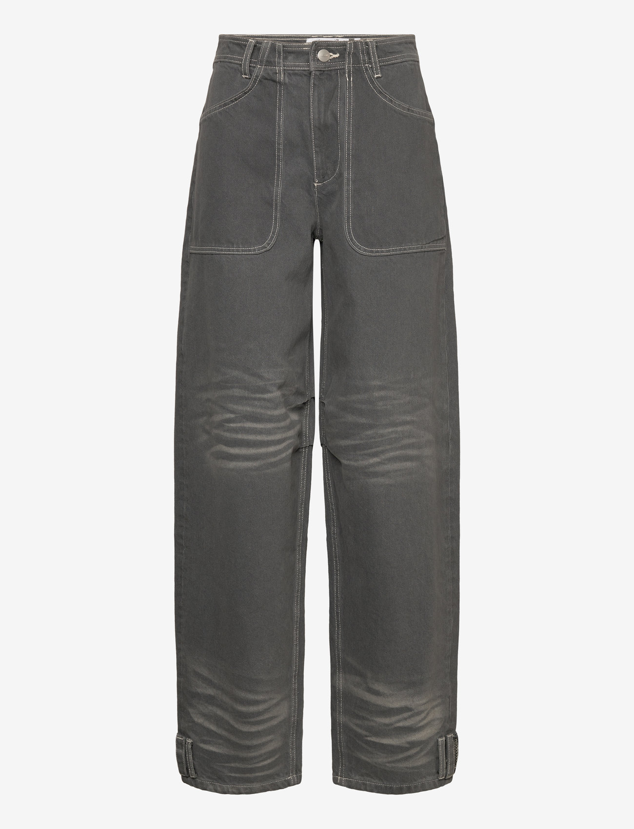 Cannari Concept - Big Pocket Pants - laia säärega teksad - quiet shade (grey) - 0
