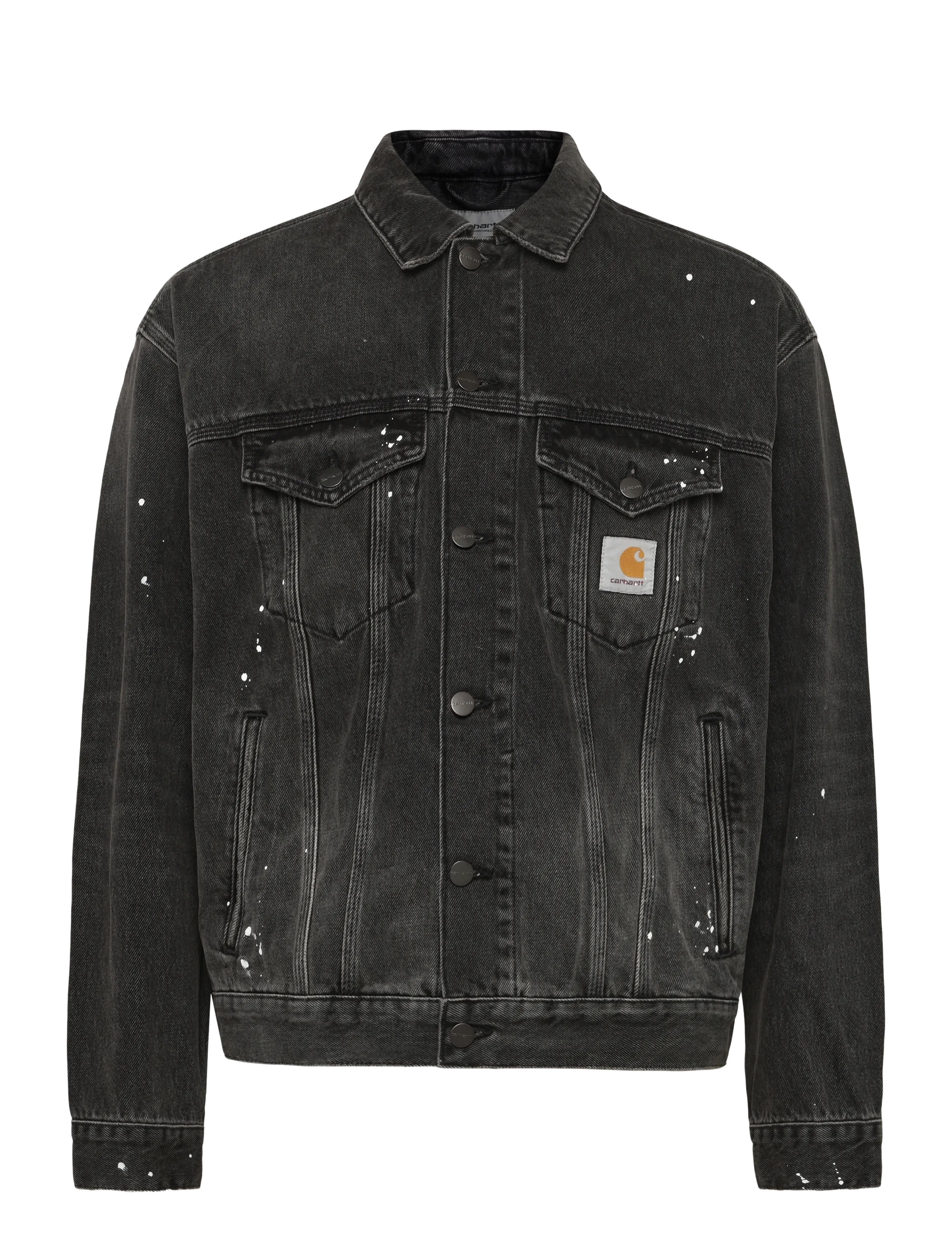 Carhartt WIP Helston Jacket - Teksatagid - BLACK / black