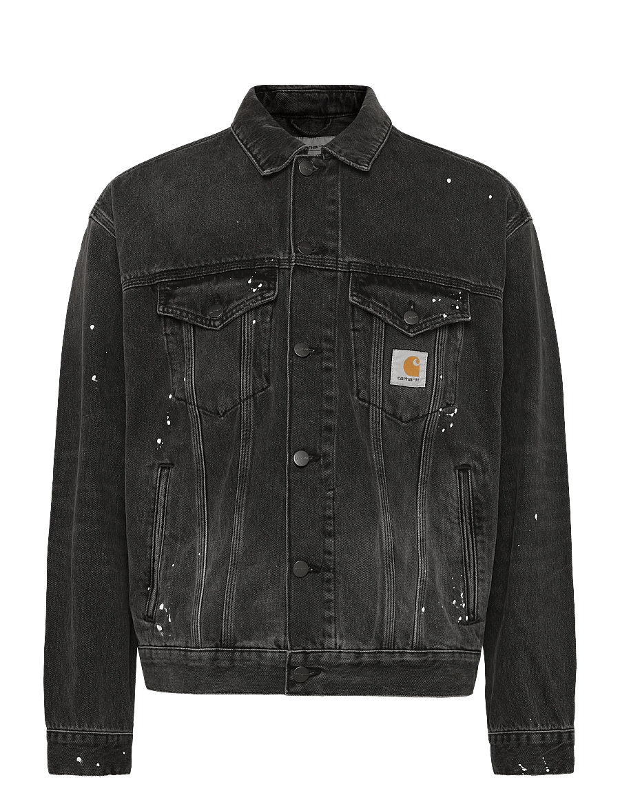 Carhartt WIP - Helston Jacket - voodrita teksatagid - black - 0