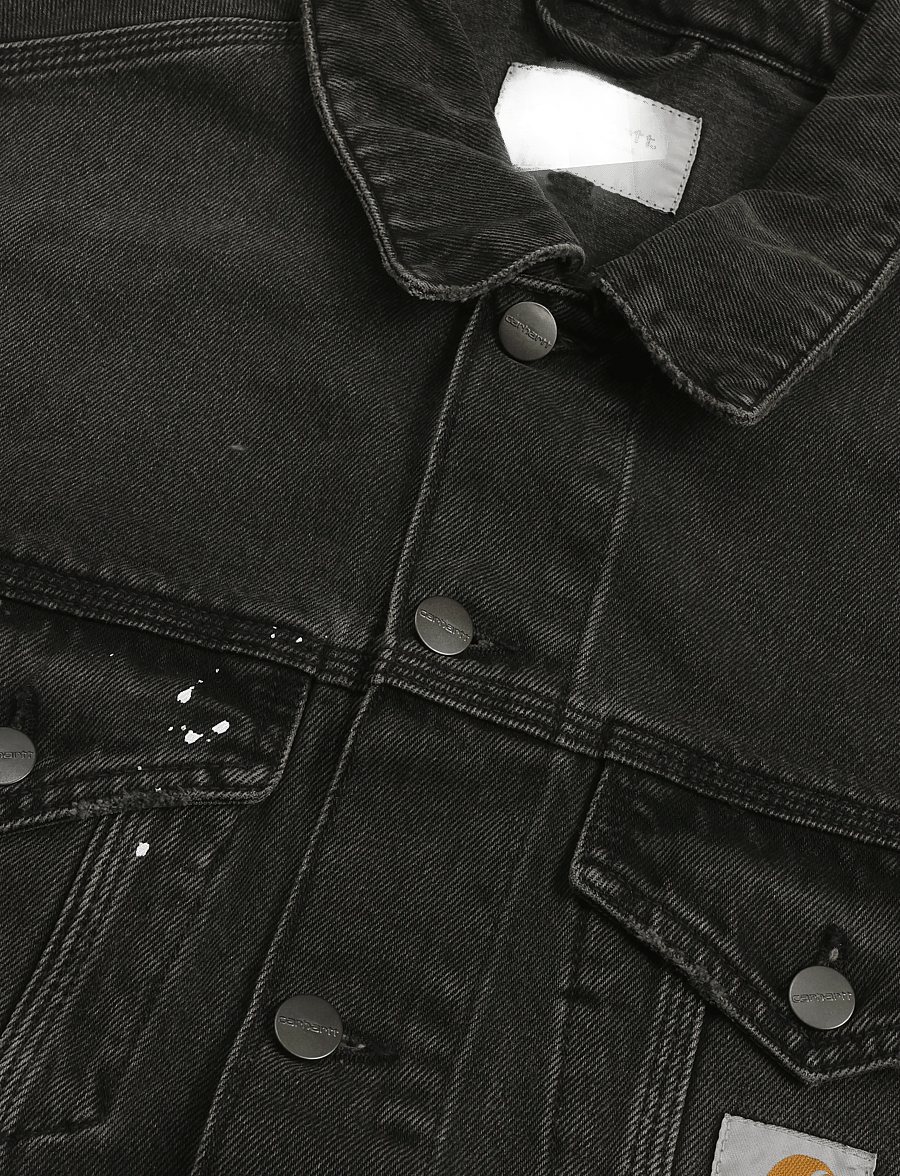 Carhartt WIP - Helston Jacket - voodrita teksatagid - black - 2