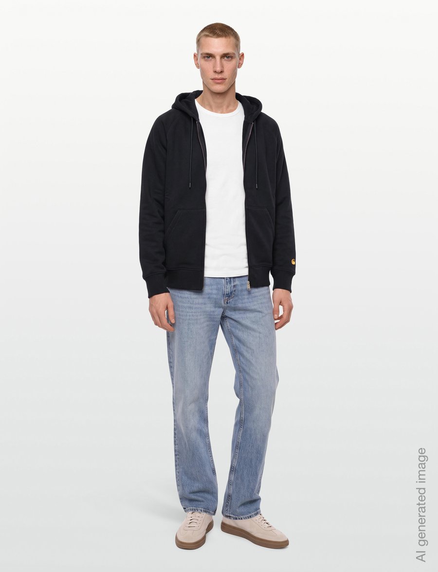 Carhartt WIP - Hooded Chase Jacket - kapuzenpullover - black/gold - 0