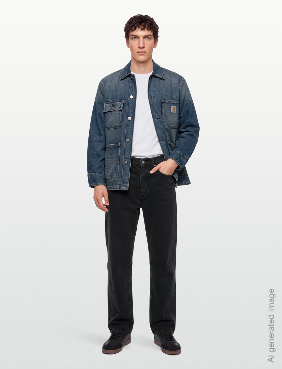 Carhartt WIP - Aden Chore Coat - ungefütterte denimjacken - blue - 0