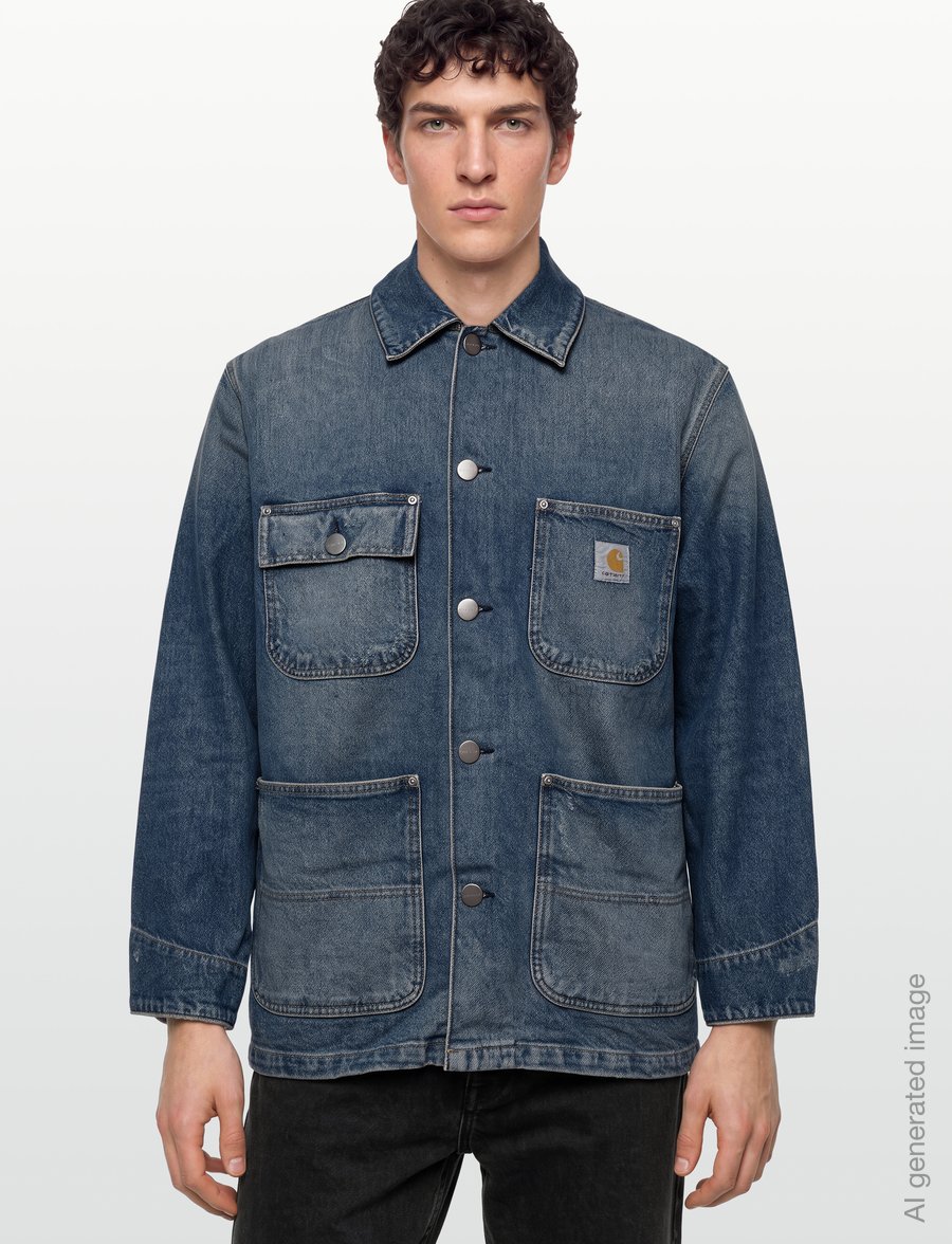 Carhartt WIP - Aden Chore Coat - ungefütterte denimjacken - blue - 3