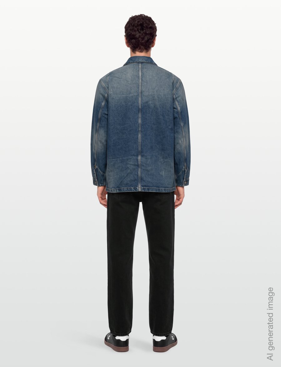 Carhartt WIP - Aden Chore Coat - ungefütterte denimjacken - blue - 4