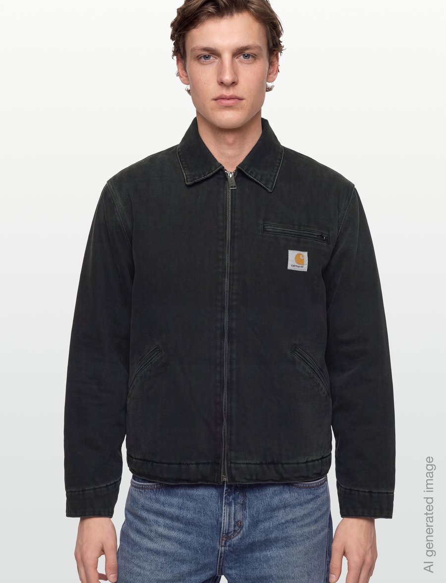 Carhartt WIP - Og Detroit Jacket - gefütterte denimjacken - black - 3