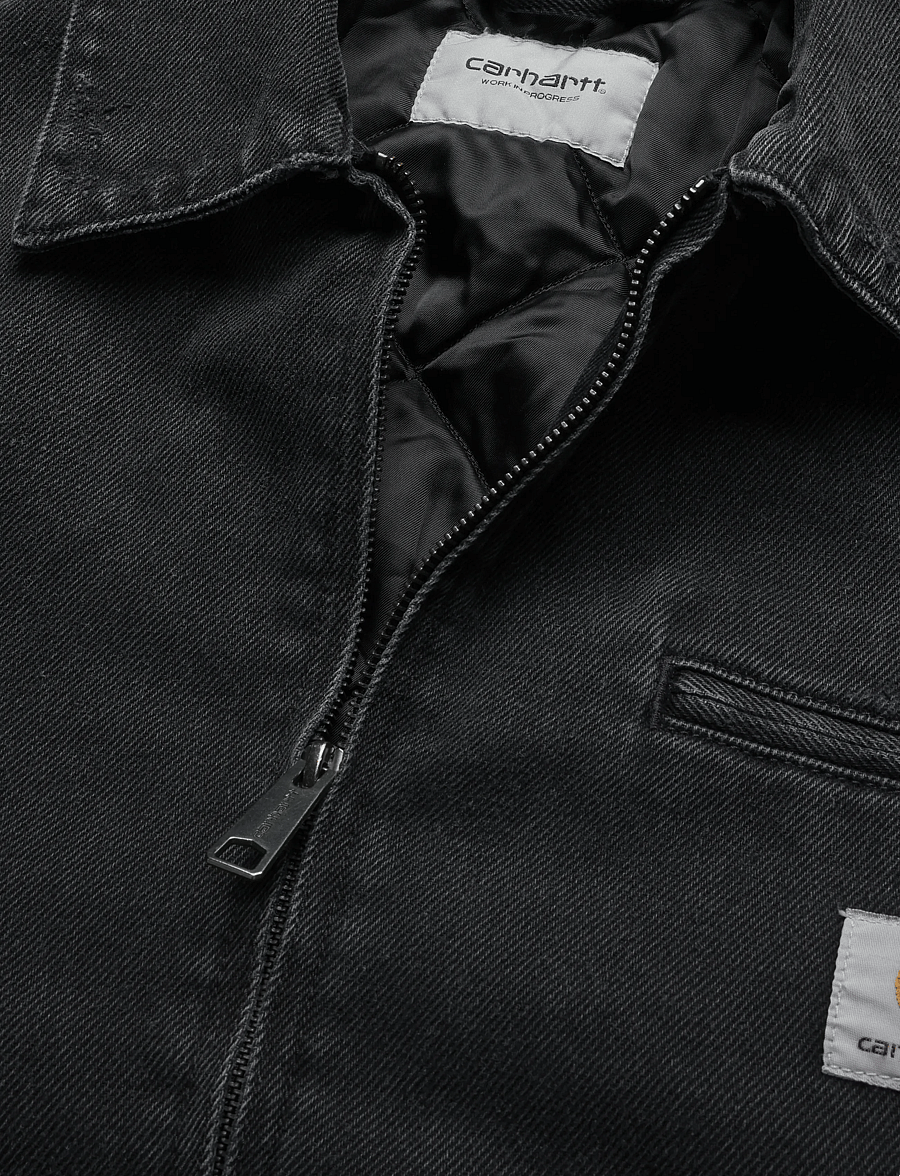 Carhartt WIP - Og Detroit Jacket - voodriga teksatagid - black - 2