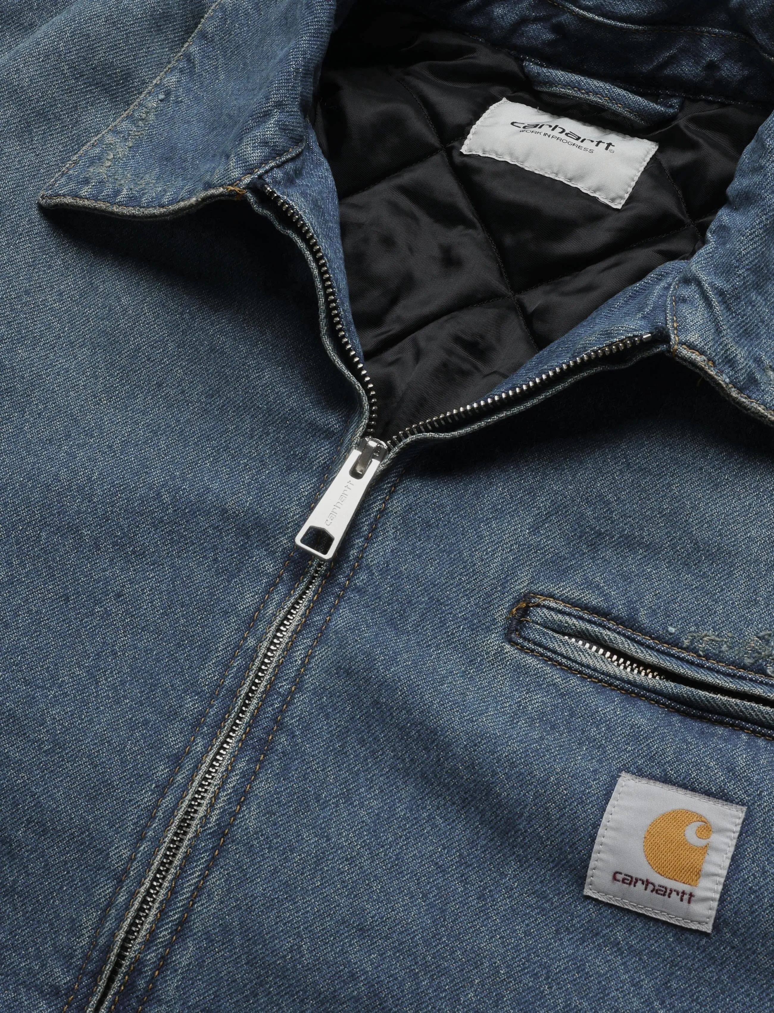 Carhartt WIP - Og Detroit Jacket - voodriga teksatagid - blue - 2