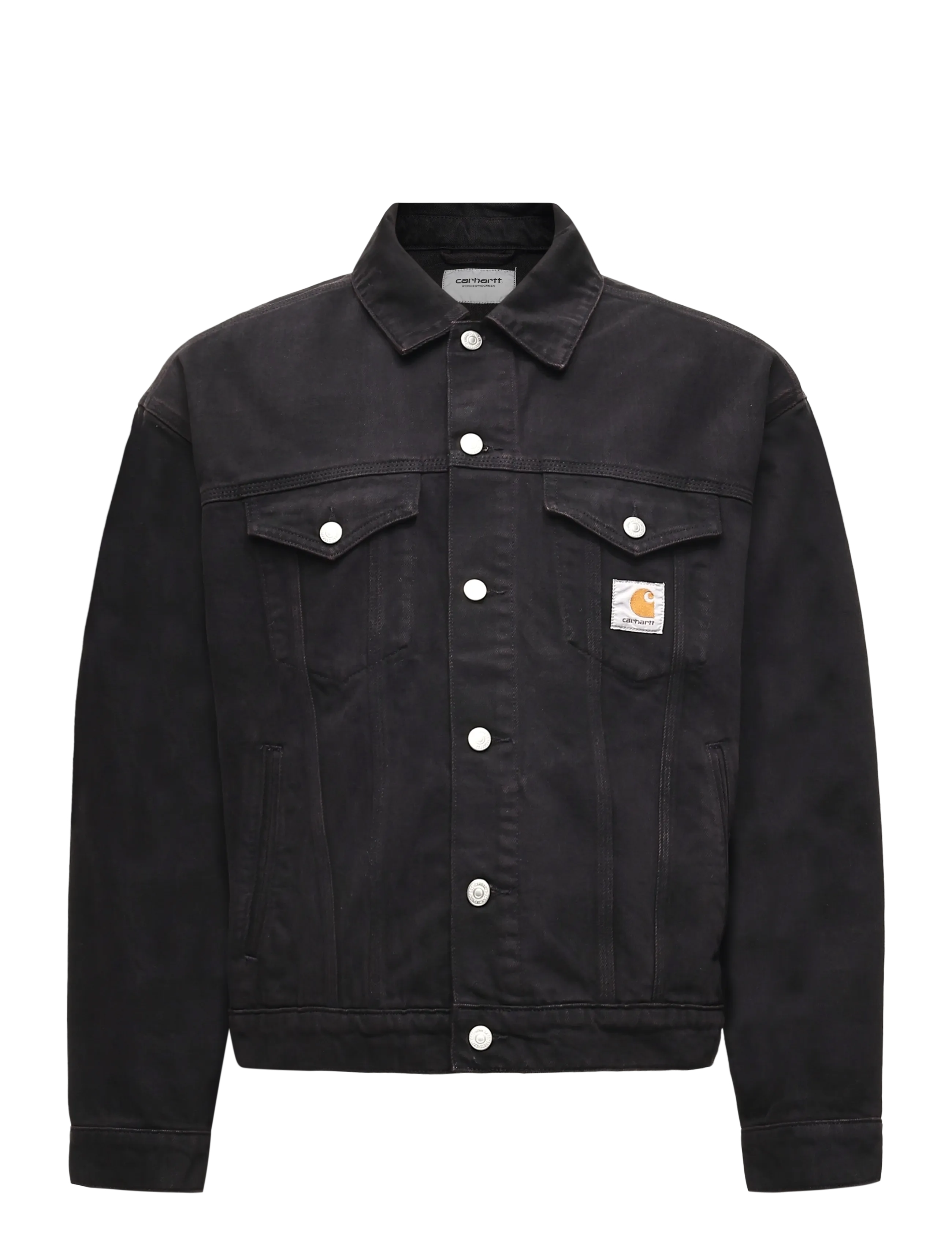 Carhartt WIP Everson Trucker Jacket - Denimjakker - EVERSON PRINT/BLACK/PALISAN / black