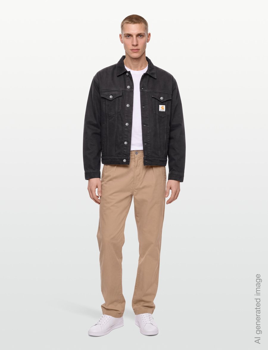 Carhartt WIP - Everson Trucker Jacket - uforede denimjakker - everson print/black/palisan - 0