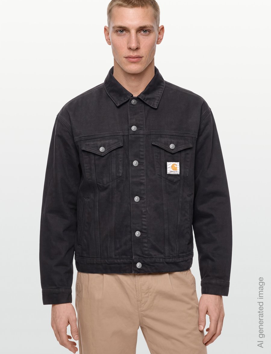 Carhartt WIP - Everson Trucker Jacket - uforede denimjakker - everson print/black/palisan - 3