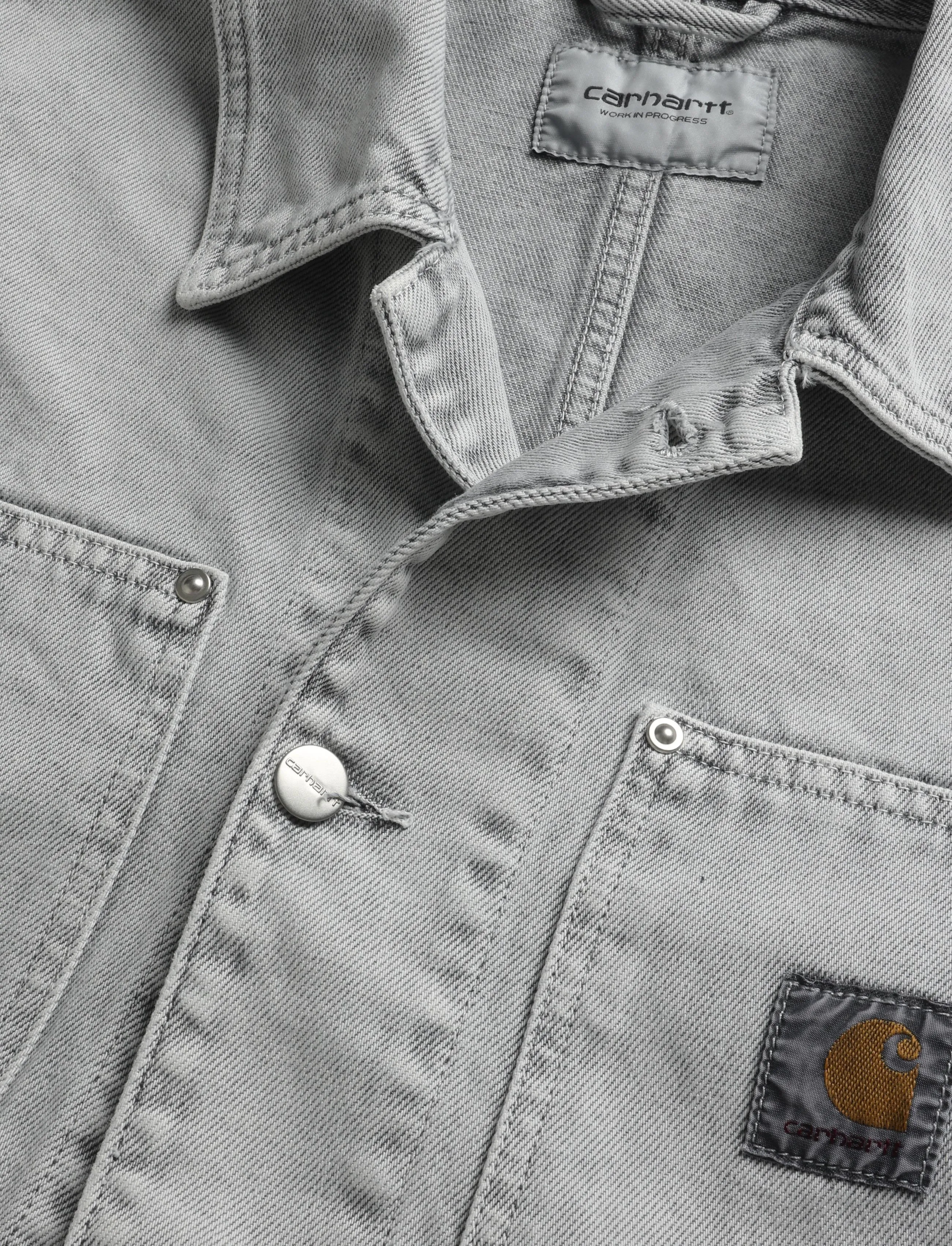 Carhartt WIP - Og Double Front Jacket - voodrita teksatagid - grey - 2