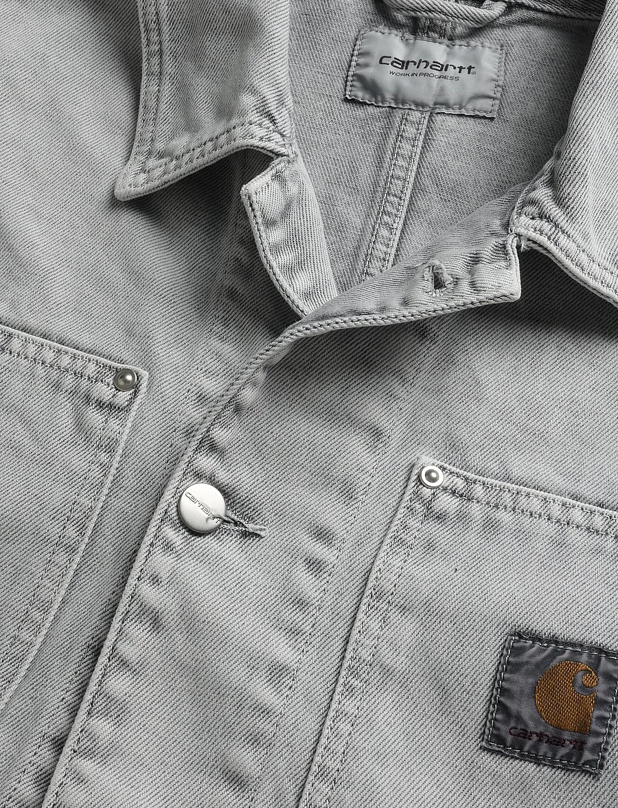 Carhartt WIP - Og Double Front Jacket - voodrita teksatagid - grey - 2