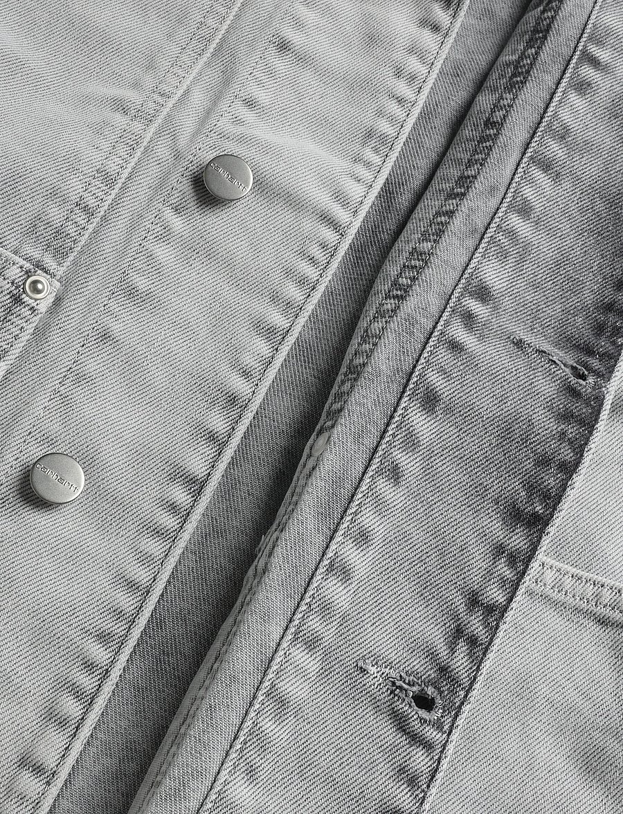 Carhartt WIP - Og Double Front Jacket - voodrita teksatagid - grey - 4