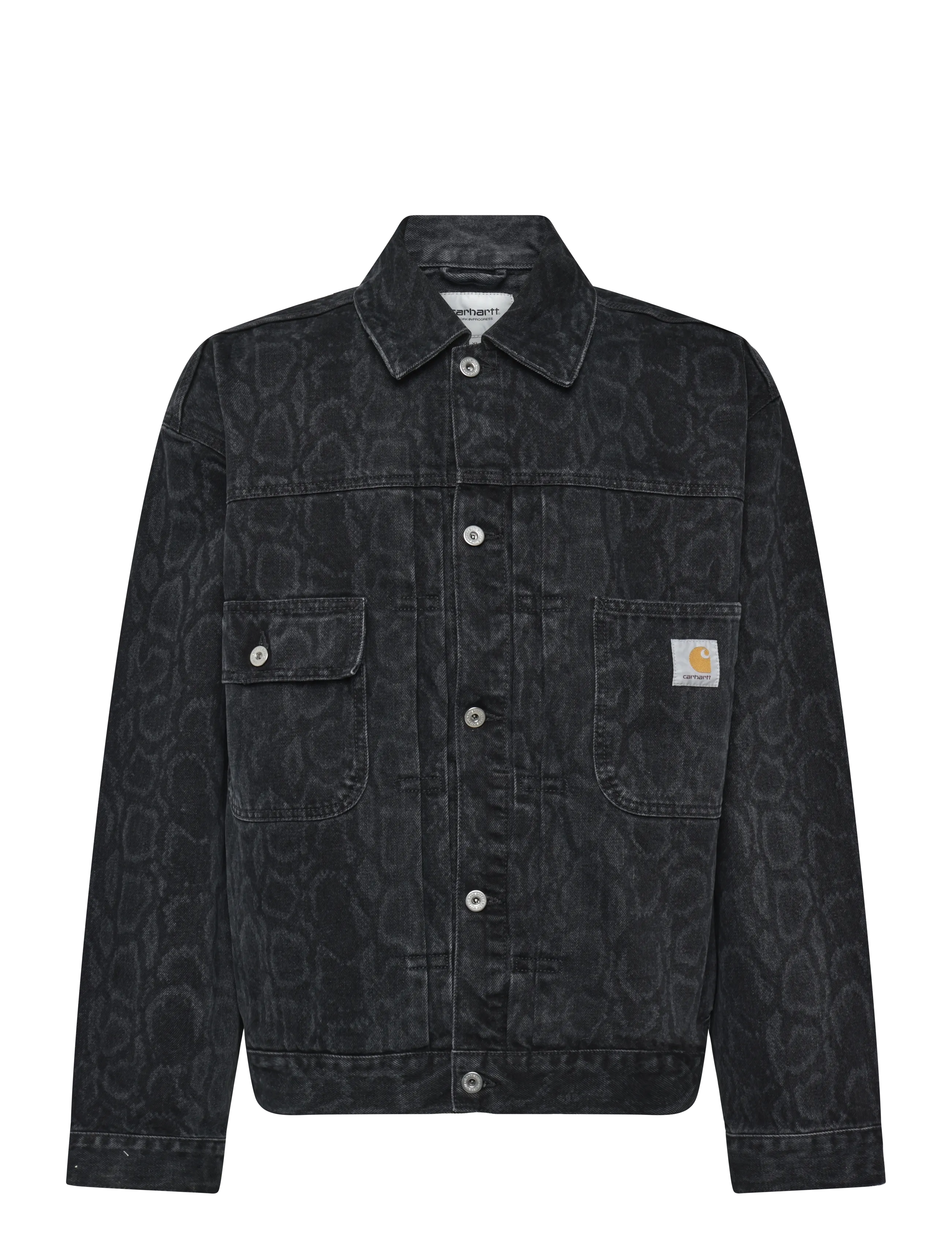 Carhartt WIP Belmar Jacket - Teksatagid - SNAKE CAMO/ BLACK / black