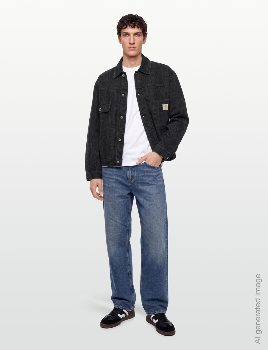 Carhartt WIP - Belmar Jacket - vestes en jean non doublées - snake camo/ black - 0