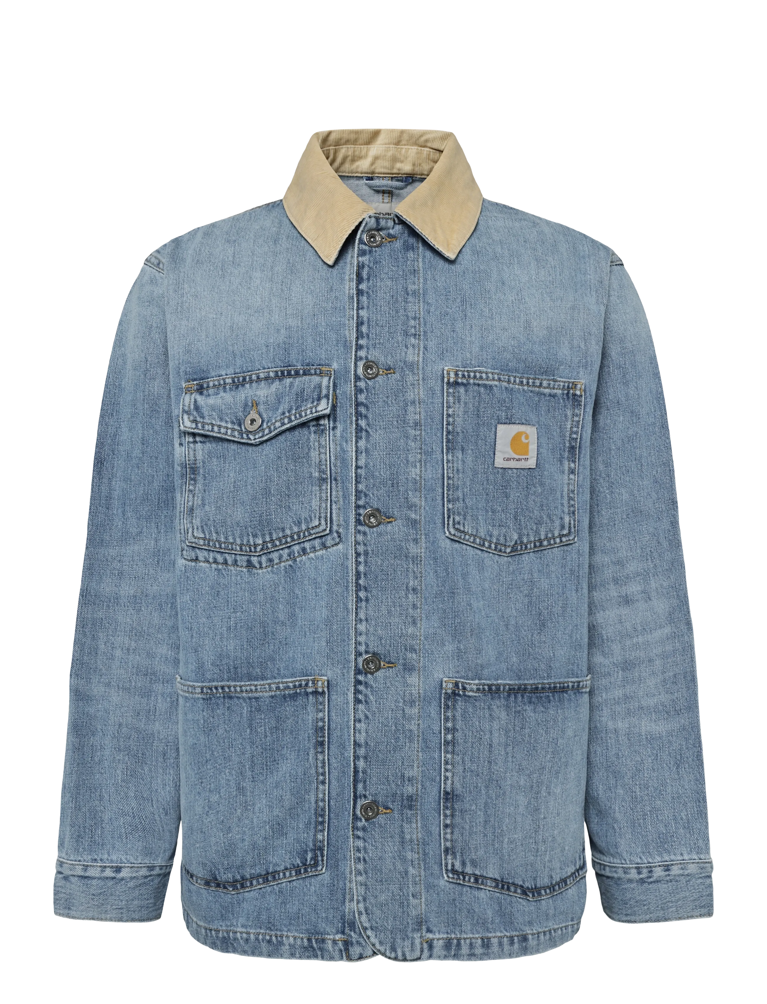 Carhartt WIP Warren Chore Coat - Teksatagid - BLUE/DUSTY H BROWN / blue
