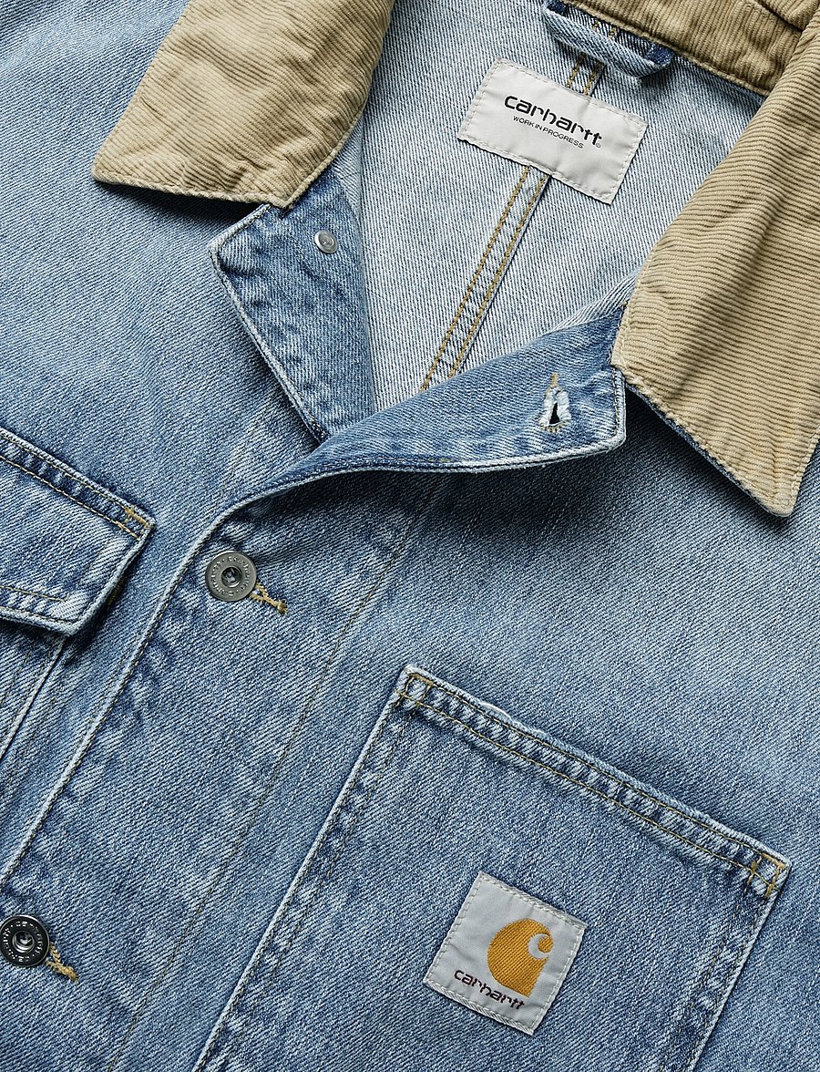 Carhartt WIP - Warren Chore Coat - ungefütterte denimjacken - blue/dusty h brown - 2