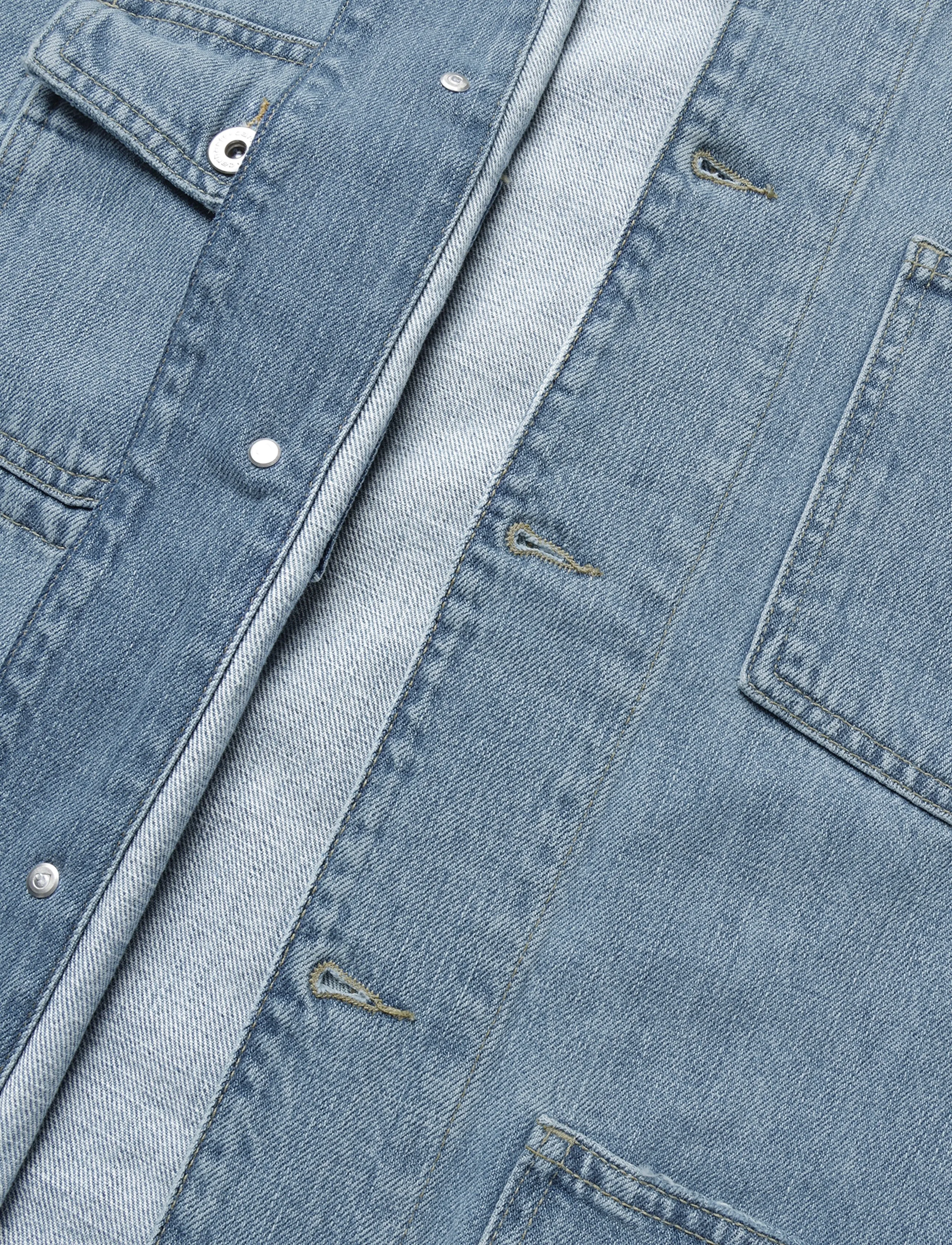 Carhartt WIP - Warren Chore Coat - ungefütterte denimjacken - blue/dusty h brown - 3