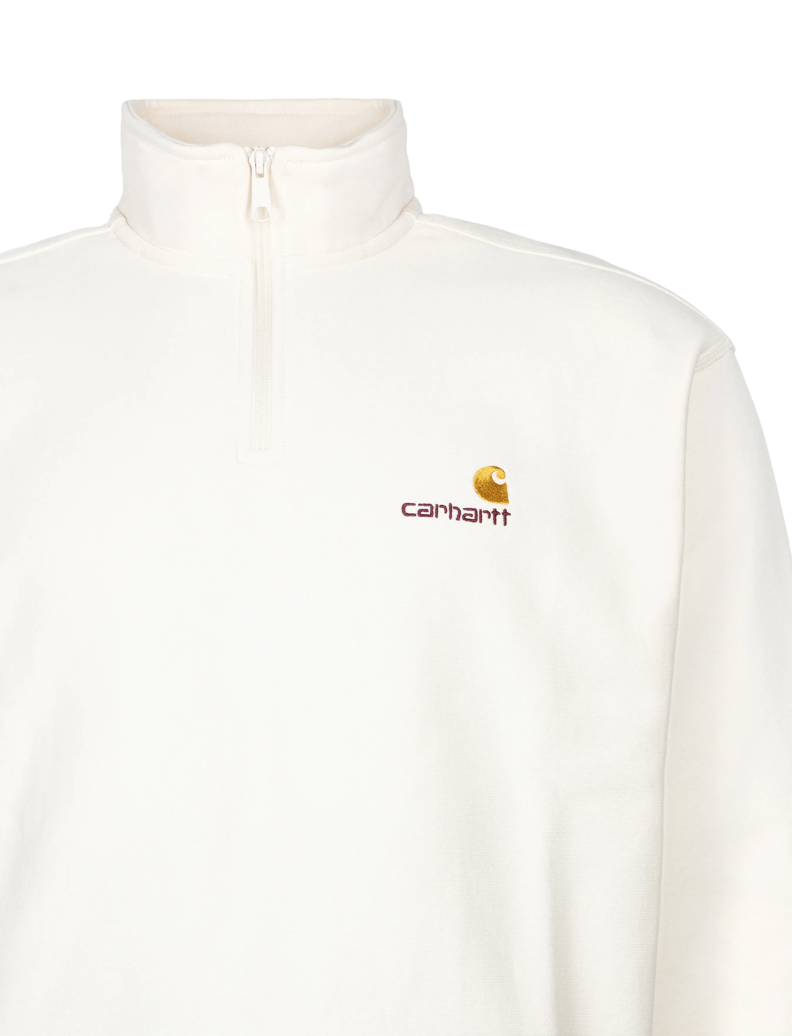 Carhartt WIP - Half Zip American Script Sweatshirt - sweatshirts - white - 2